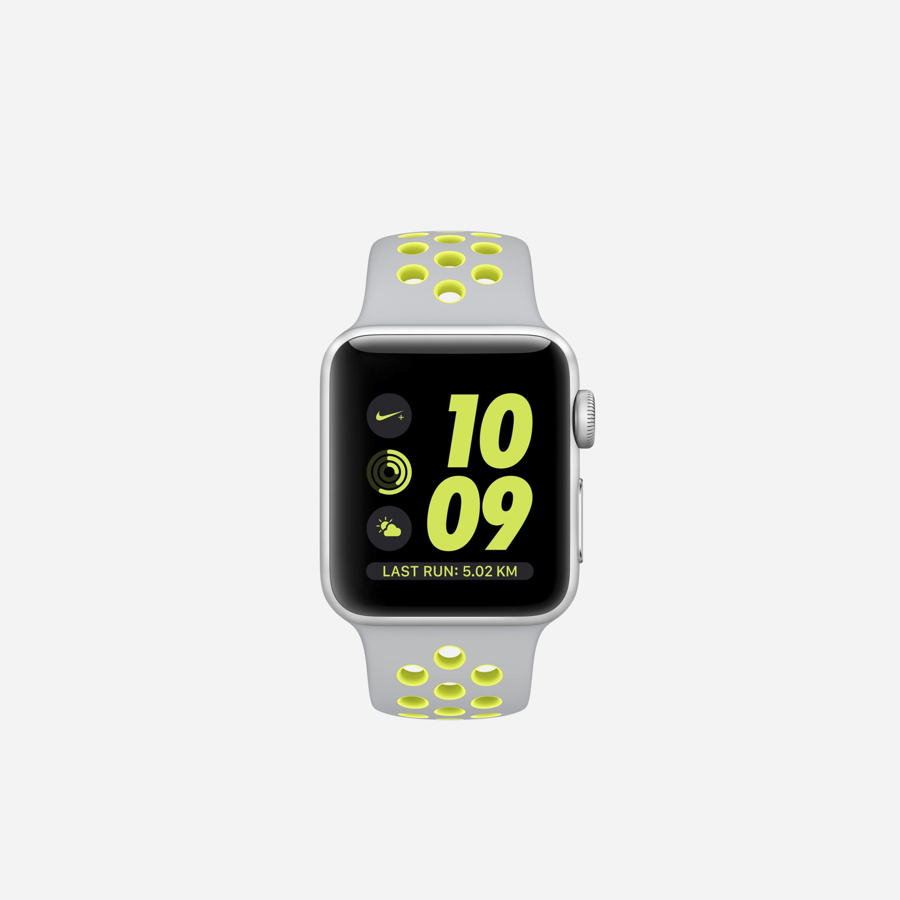 Nike Apple Watch + Series 2 (38mm) Open Box Running Watch in Silver  (Metallic) - Lyst