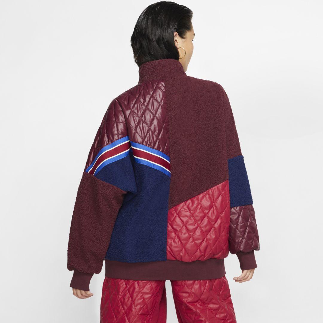 Nike Fleece Sportswear Sports Pack Full-zip Sherpa Track Jacket 