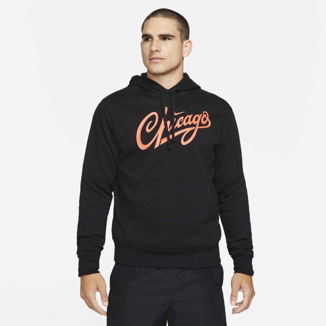 Nike Chicago Club Fleece Pullover Hoodie in Black for Men | Lyst