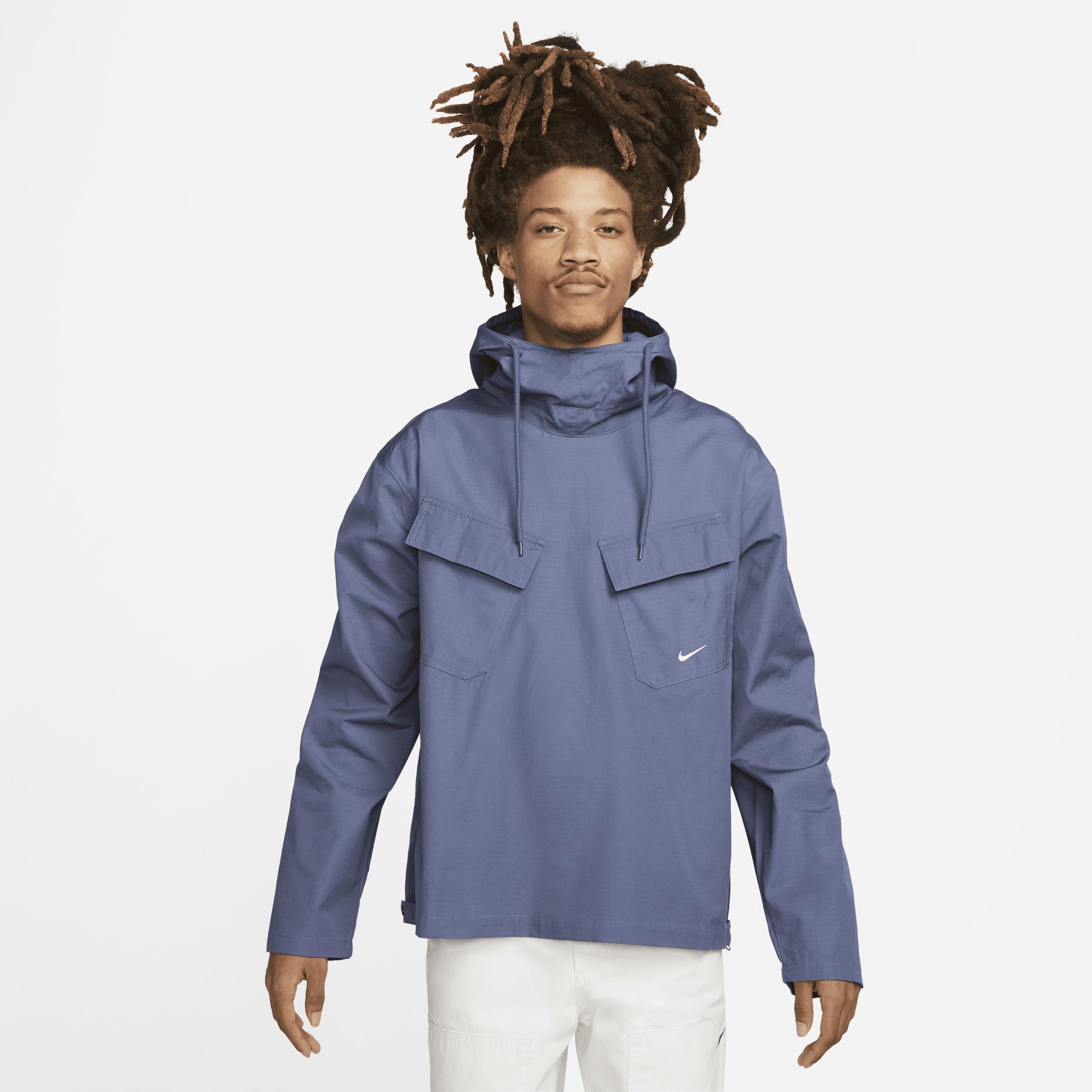 Nike Life Woven Pullover Field Jacket In Blue, for Men | Lyst
