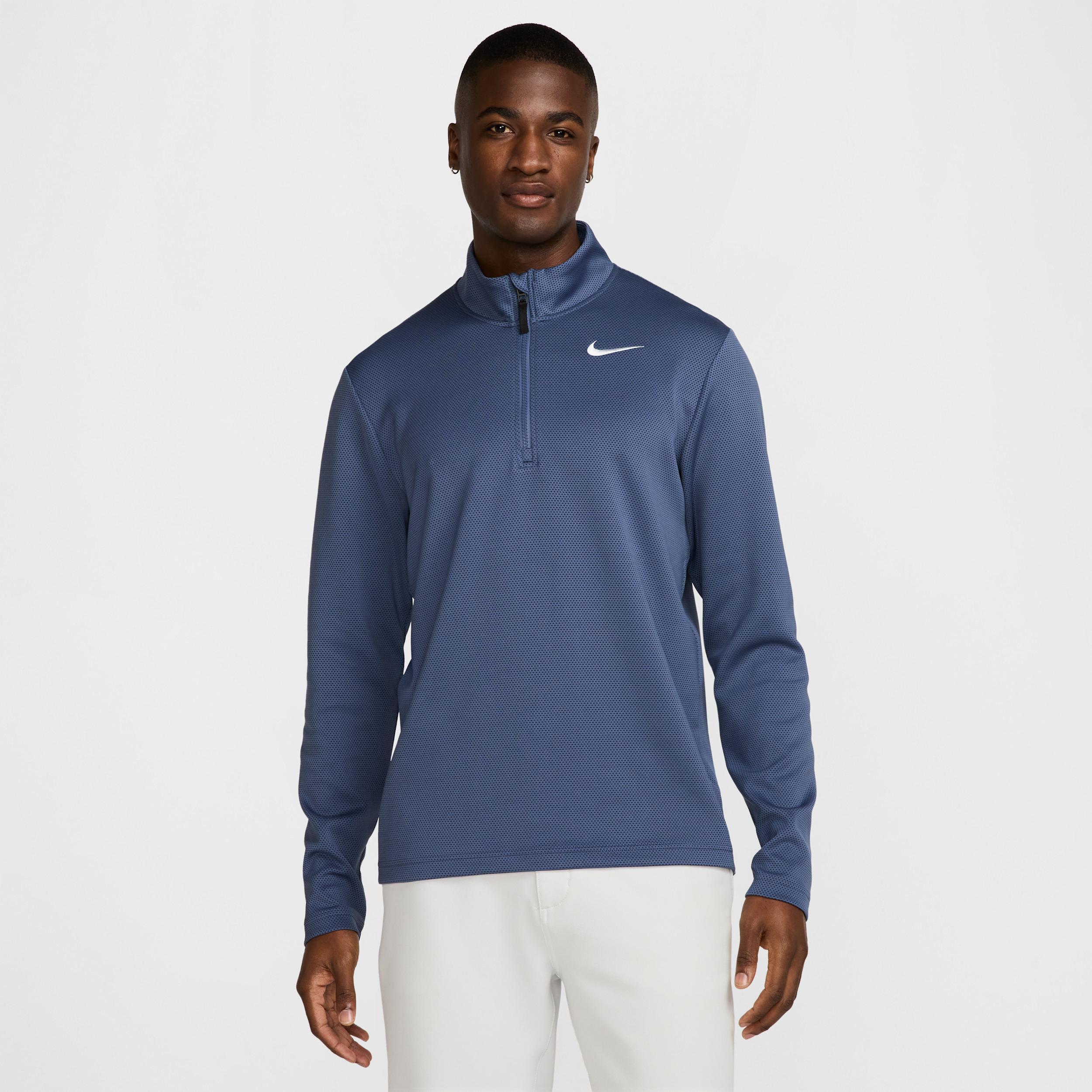 Green Nike Lambswool Golf Sweater Nike Golf Dry Victory Logo-Print