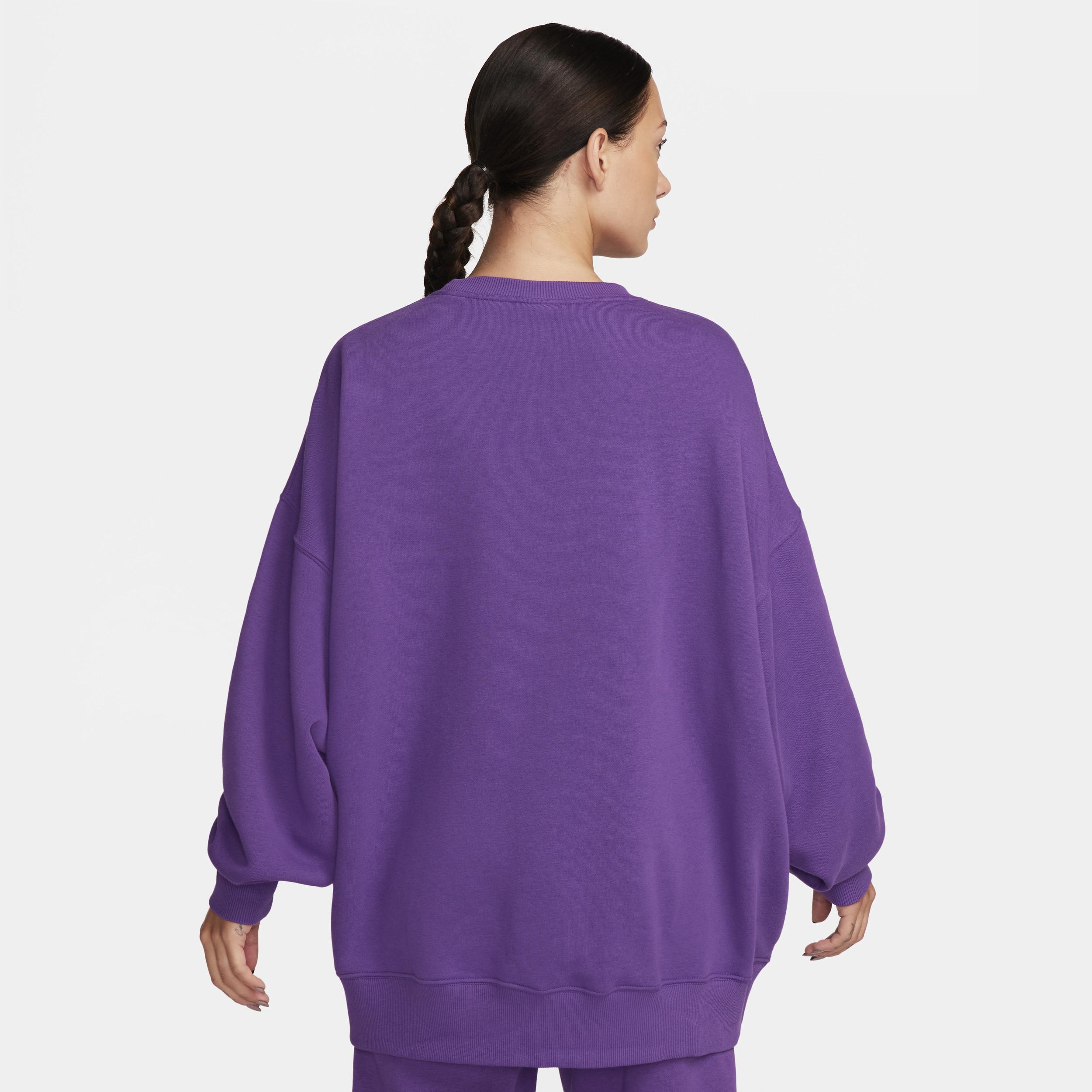 Oversized purple store sweatshirt