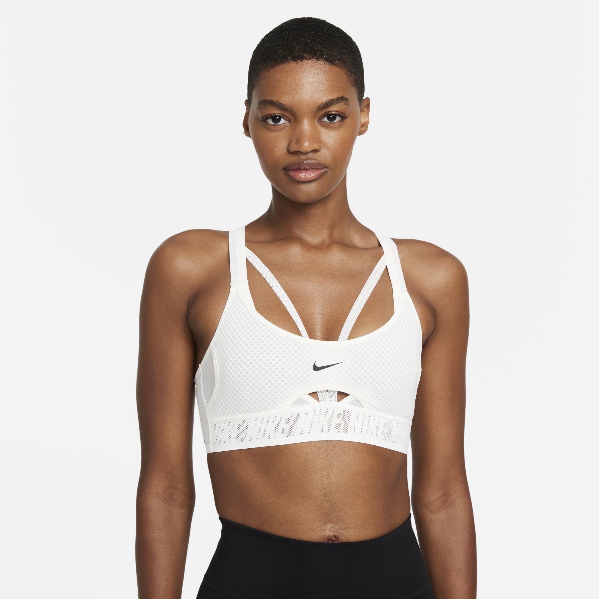 Nike Dri-fit Adv Indy Light-support Padded Strappy Sports Bra in Gray | Lyst
