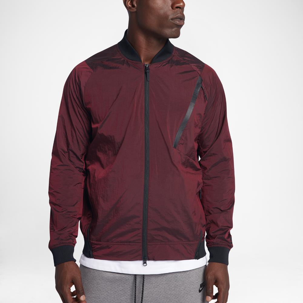 Nike Synthetic Sportswear Tech Hypermesh Varsity Men's Jacket in Red for  Men - Lyst