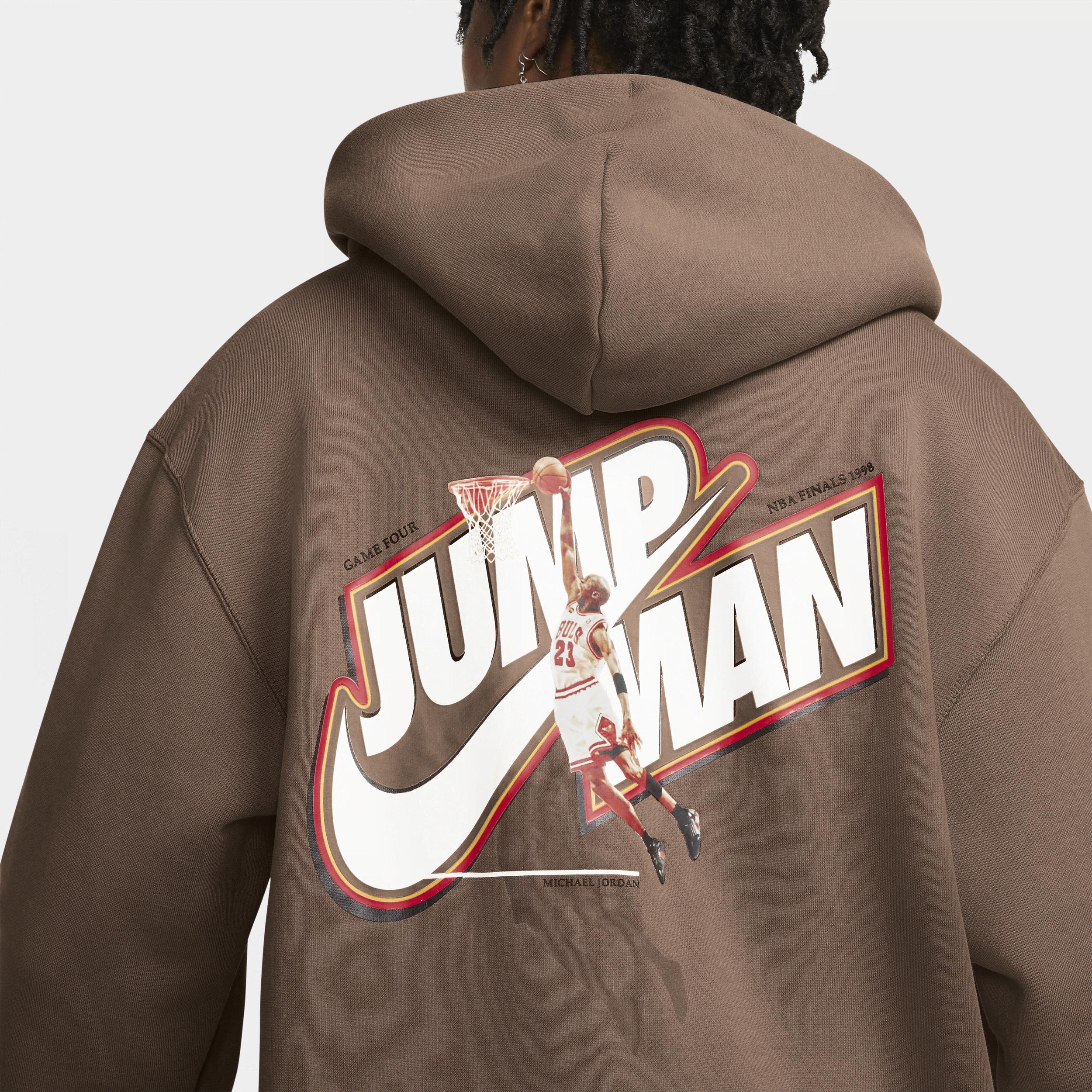 Nike Jordan Jumpman Full-zip Fleece Hoodie In Brown, for Men | Lyst