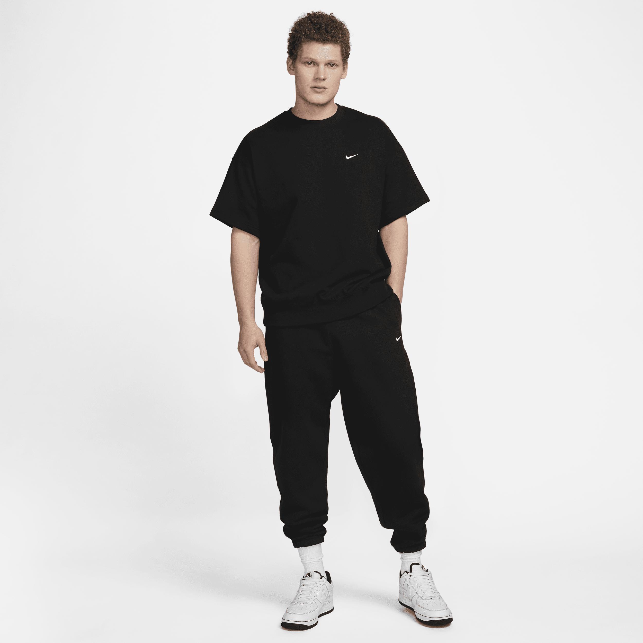 Nike Solo Swoosh Short-sleeve French Terry Top In Black, for Men | Lyst