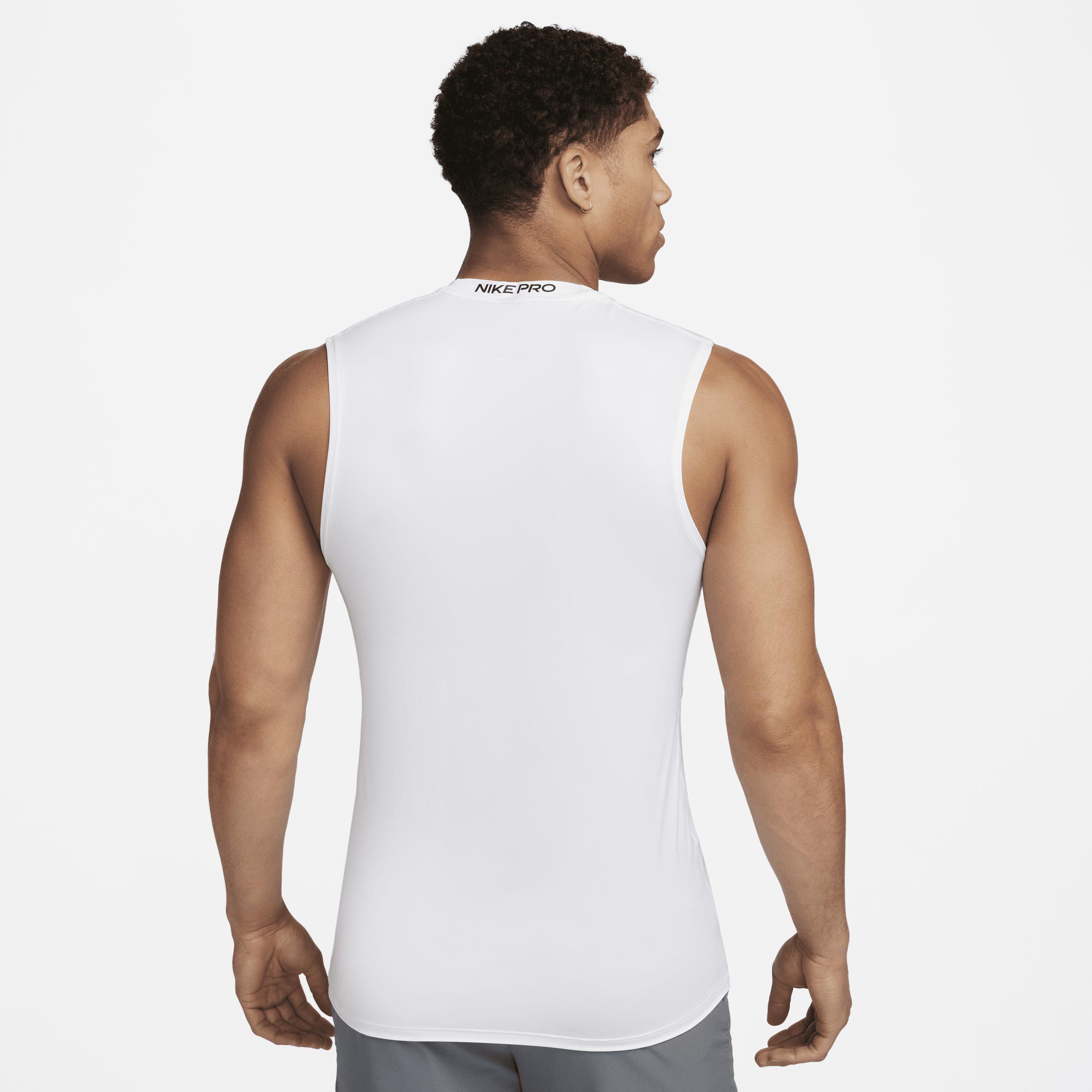 Nike Pro Compression Sleeveless Shirt - White