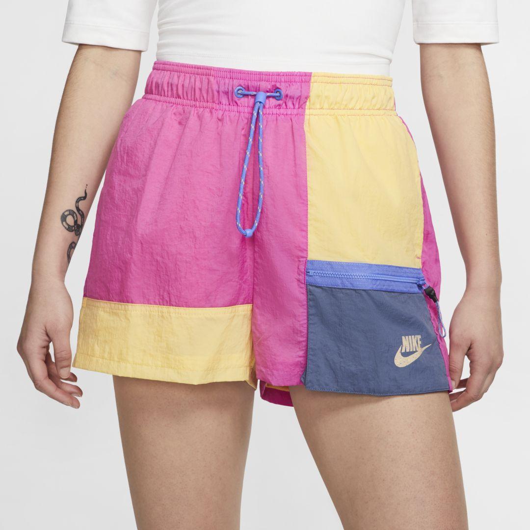 Nike Synthetic Sportswear Icon Clash Shorts in Pink - Lyst
