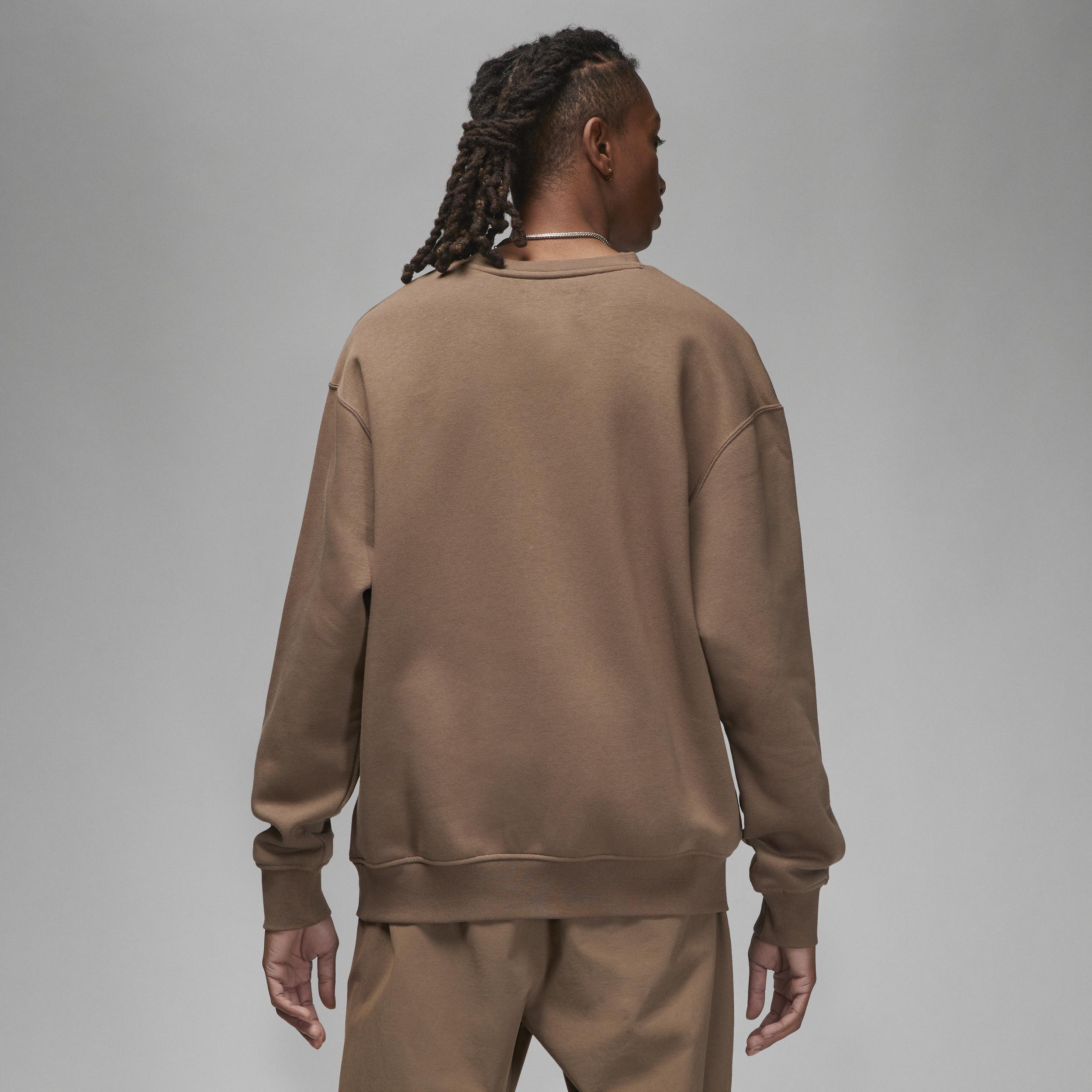 Nike Jordan Brooklyn Fleece Crew-neck Sweatshirt In Brown, for Men | Lyst