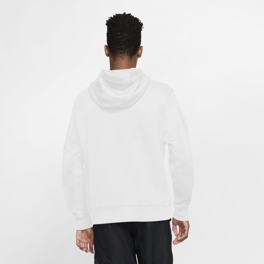 Nike Sportswear Fleece Hoodie in White for Men - Lyst