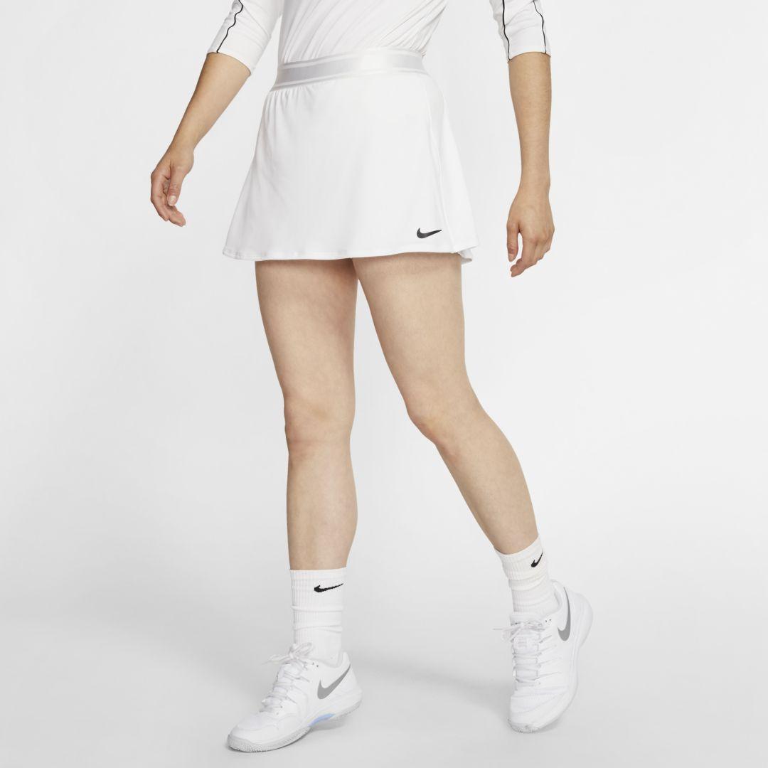 Nike Synthetic Court Dri-fit Tennis Skirt in White - Lyst