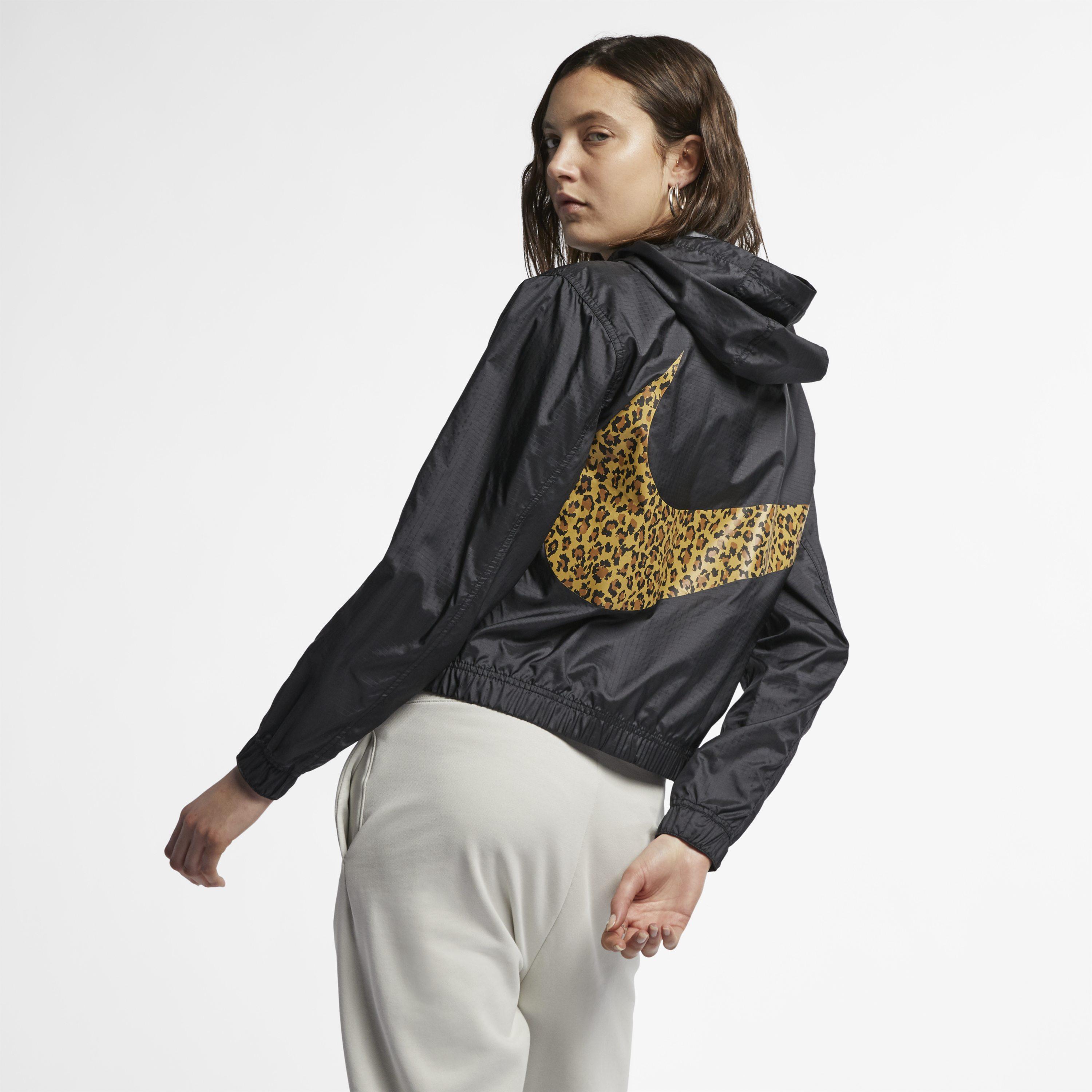 nike sportswear animal print windbreaker
