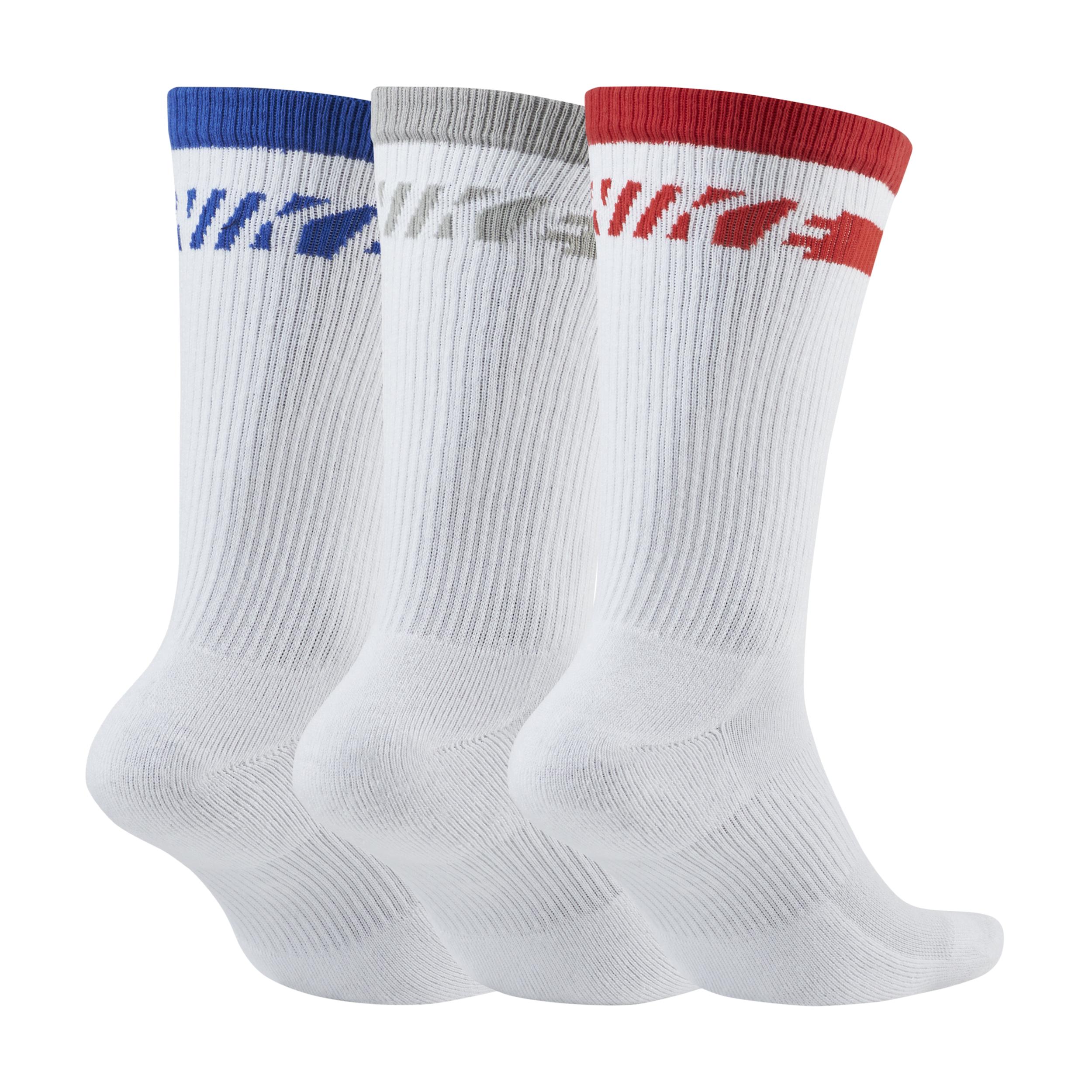 Nike Everyday Plus Cushioned Training Crew Socks (3 Pairs) Multi-colour |  Lyst