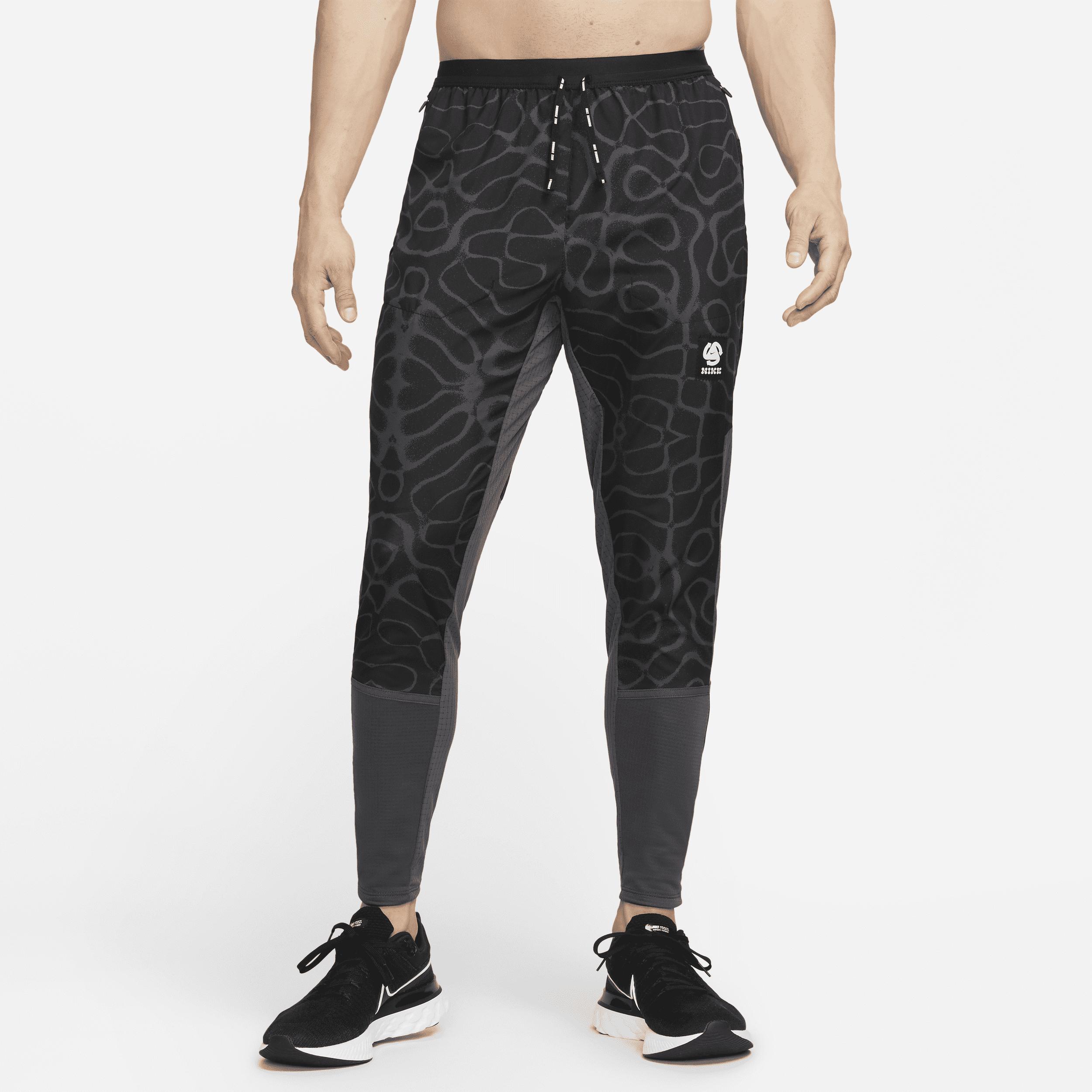 Nike Dri-fit Wild Run Phenom Elite Woven Graphic Running Pants In Black ...