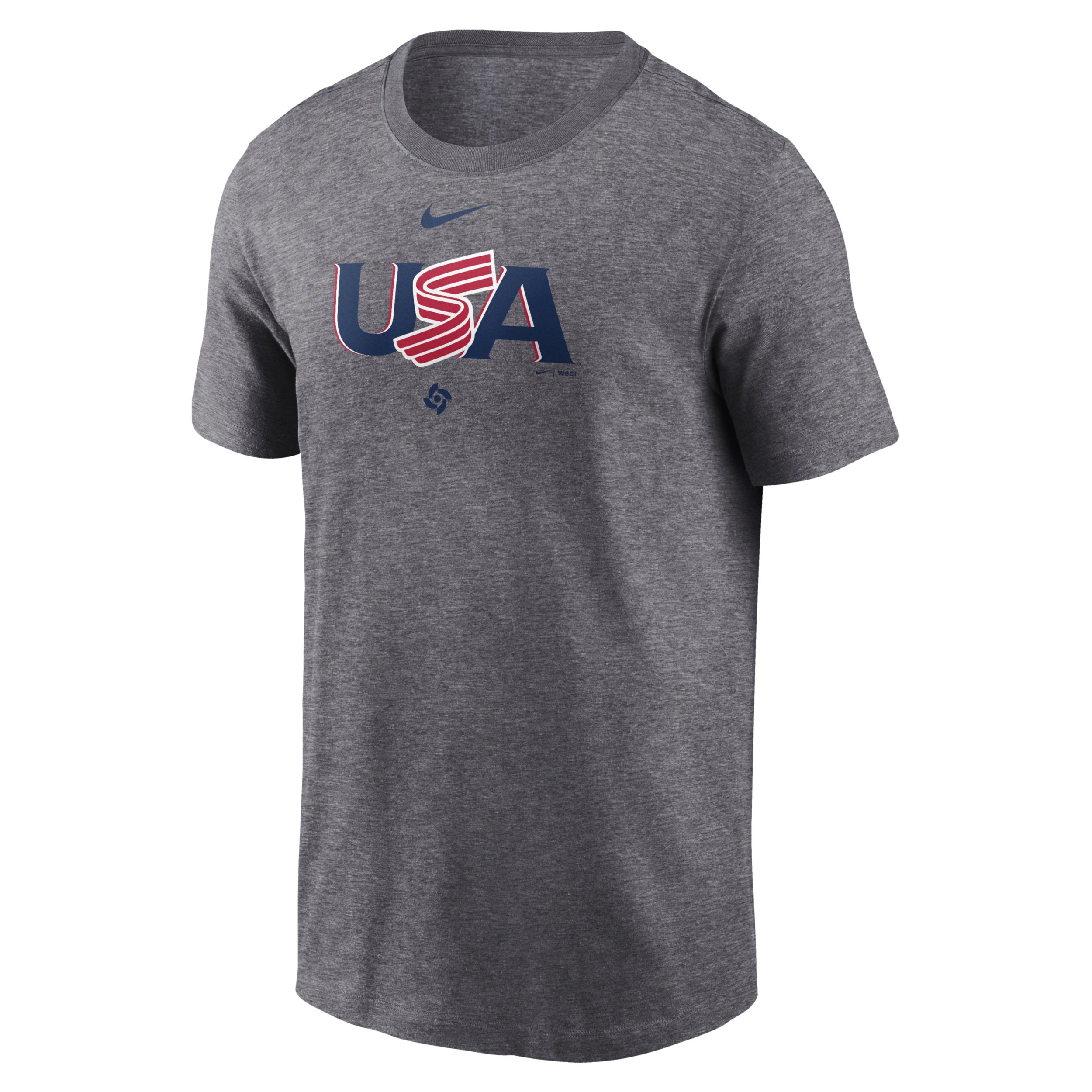 Nike 2023 World Baseball Classic Wordmark (usa Baseball) T-shirt In Grey,  in Gray for Men