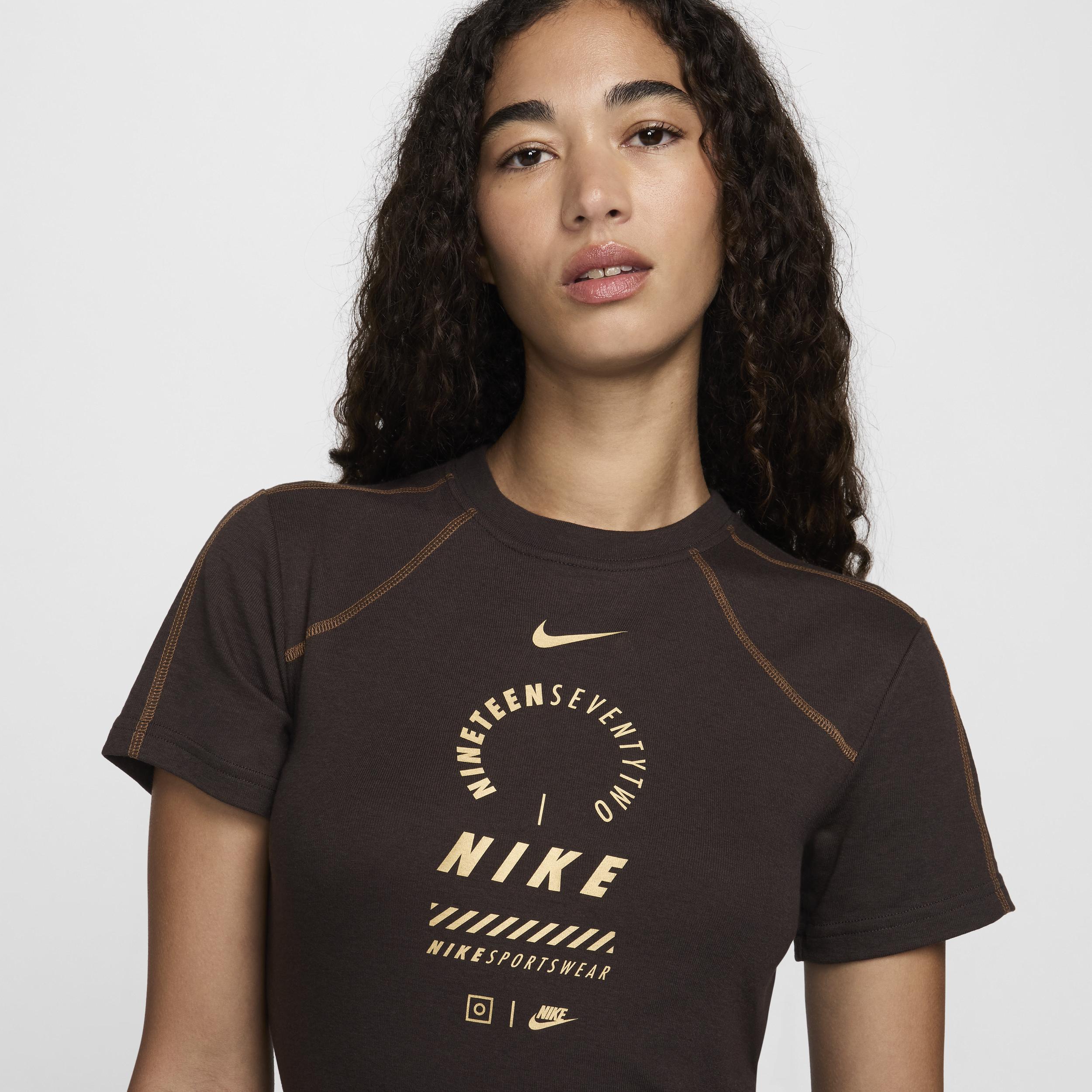 Nike Sportswear Short Sleeve Dress in Black Lyst UK