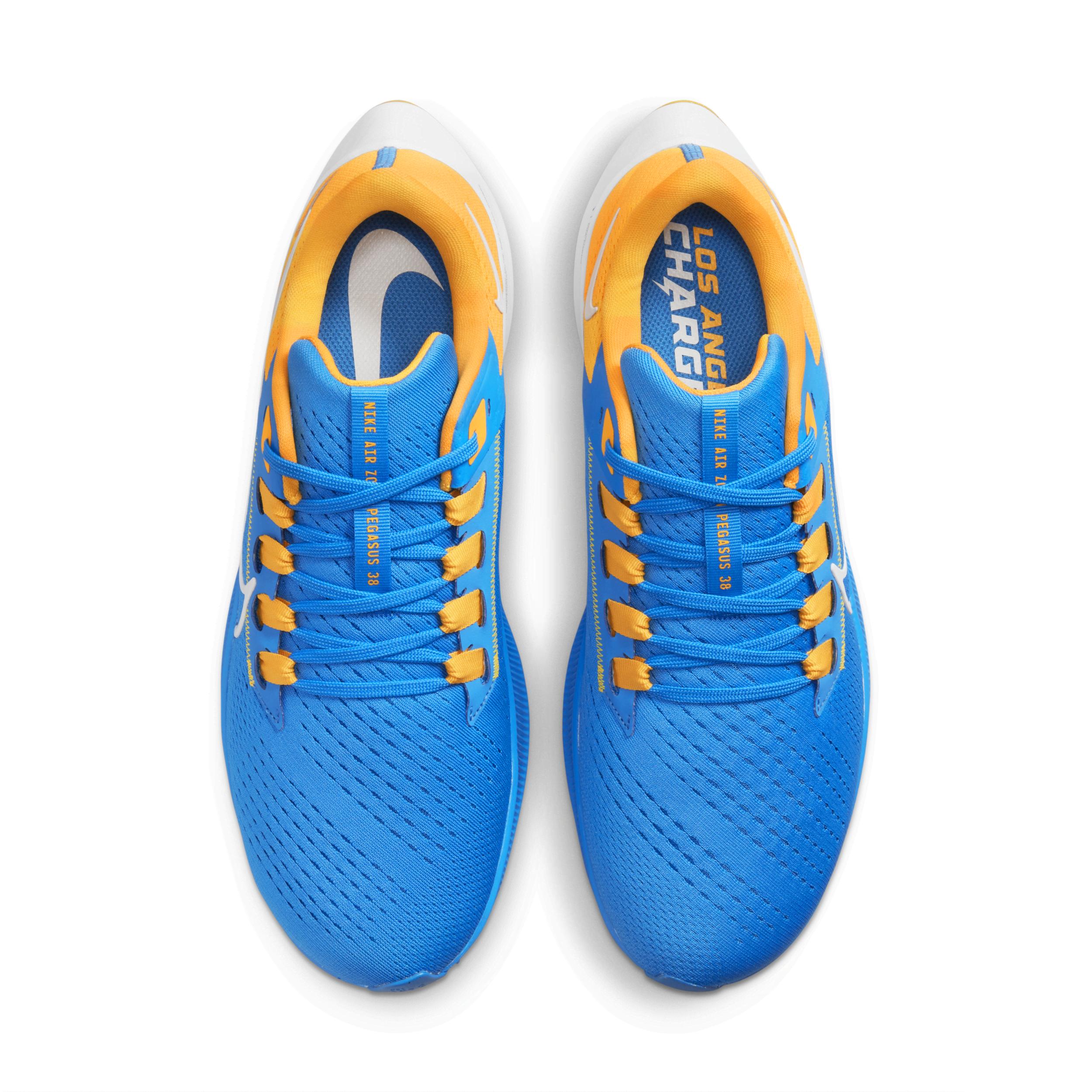 Nike Air Zoom Pegasus 38 (nfl Los Angeles Chargers) Running Shoes In Blue,  for Men | Lyst