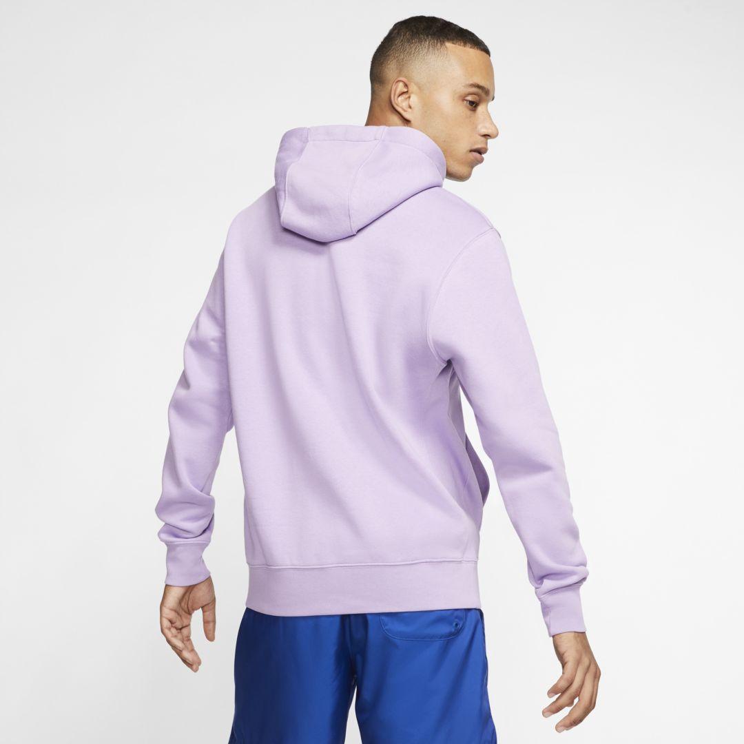 nike club hoodie purple