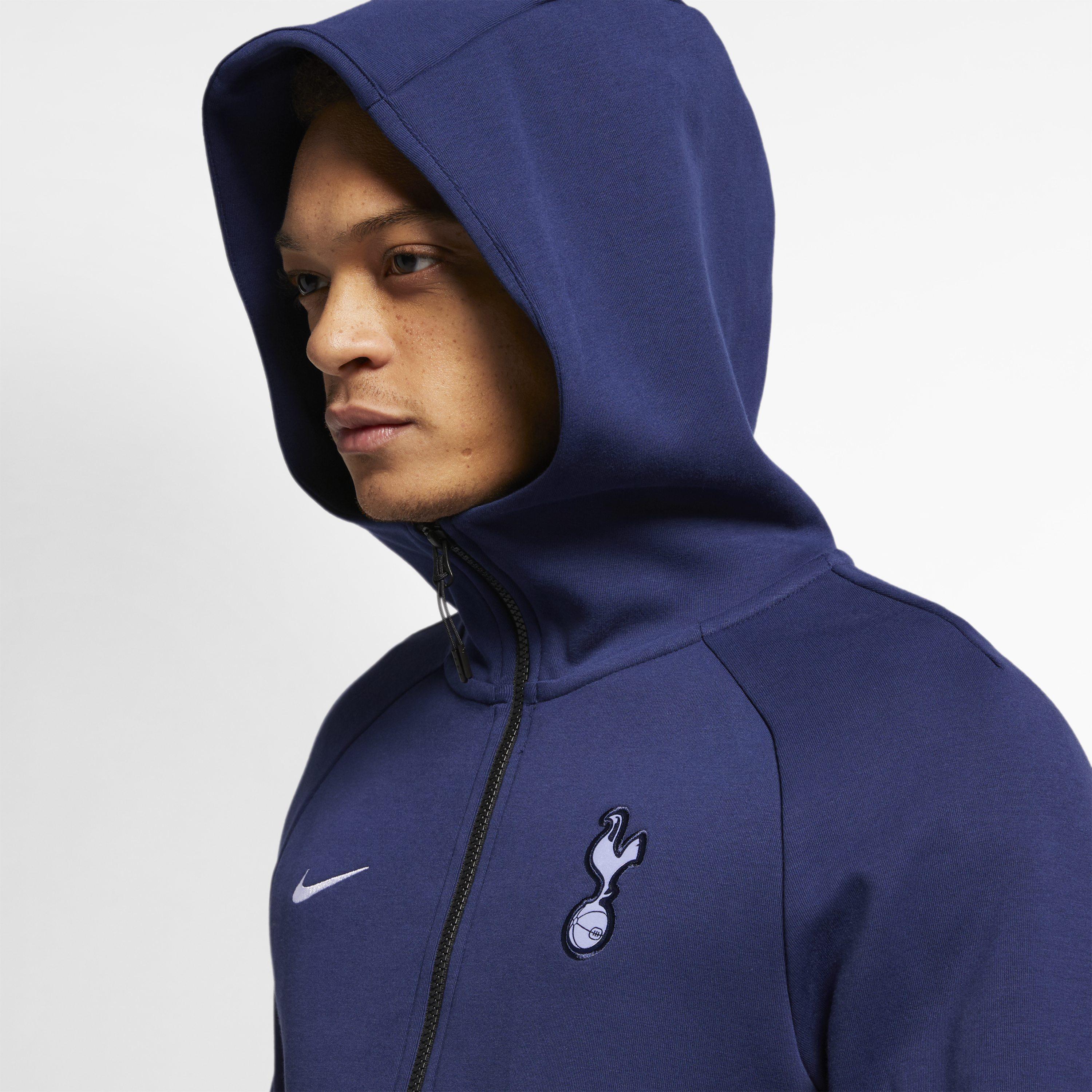 Nike Tottenham Hotspur Tech Fleece Full-zip Hoodie in Blue for Men | Lyst UK