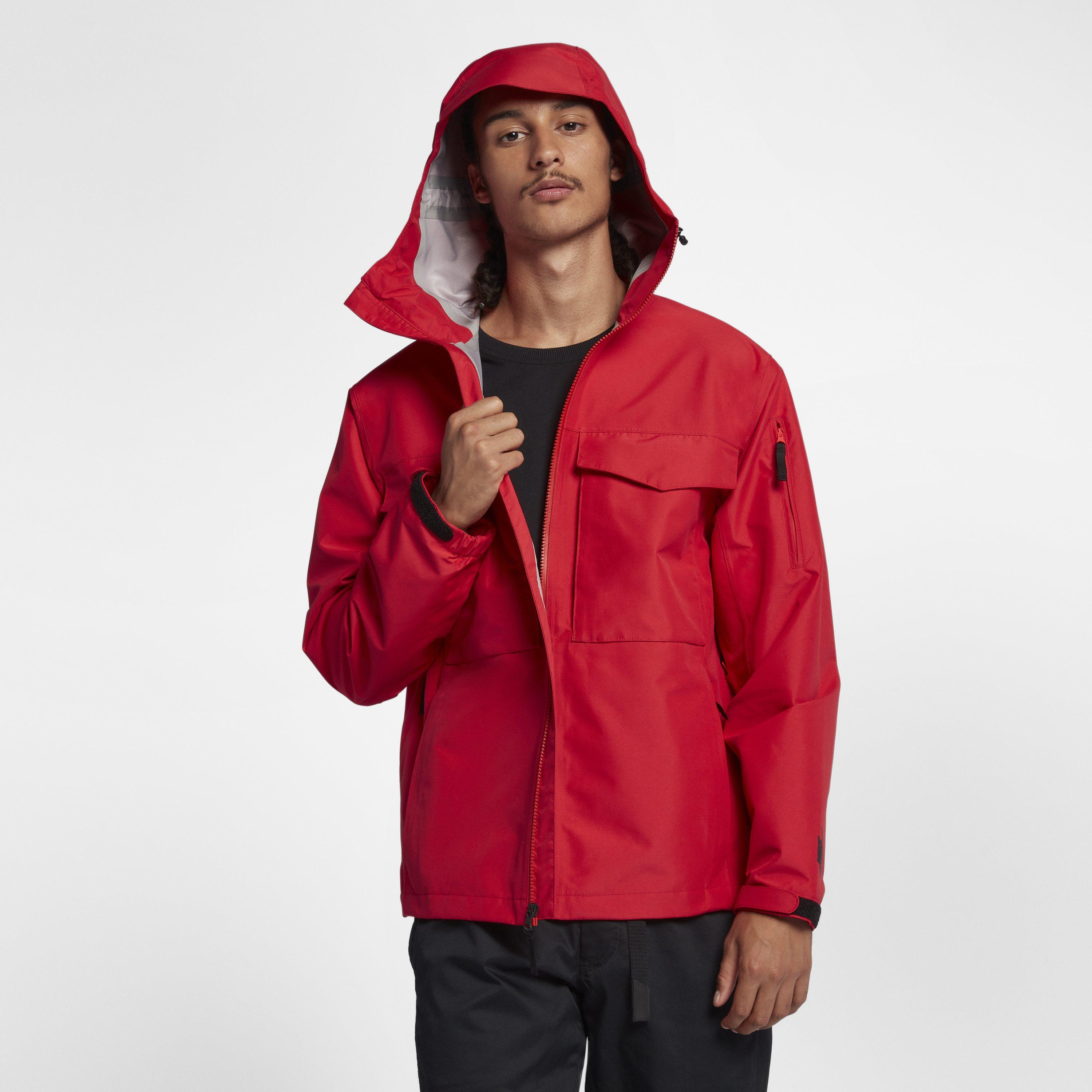 Nike Lab Collection Wet Reveal Jacket in Red for Men | Lyst UK