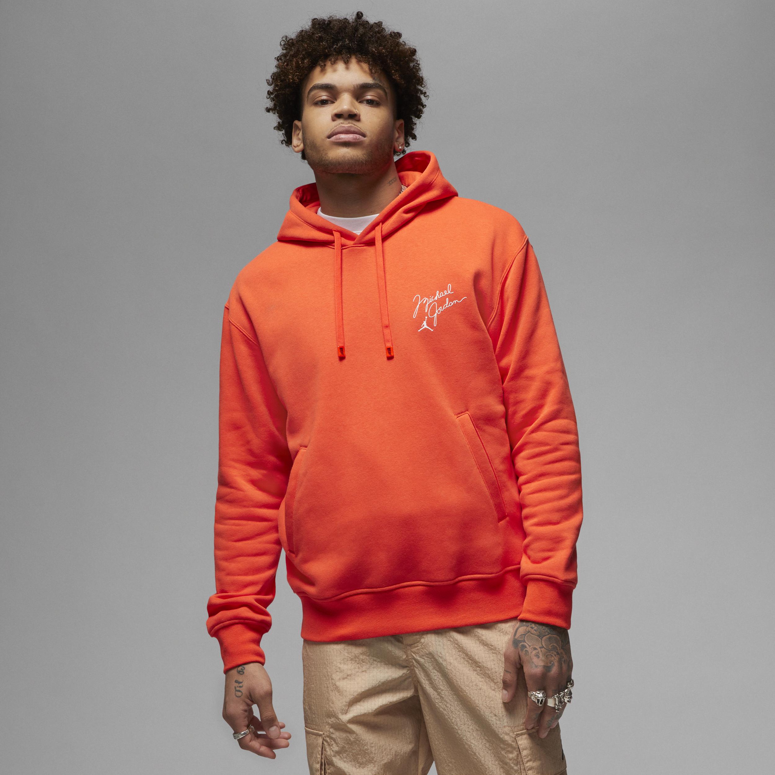 Orange jordan hoodie deals