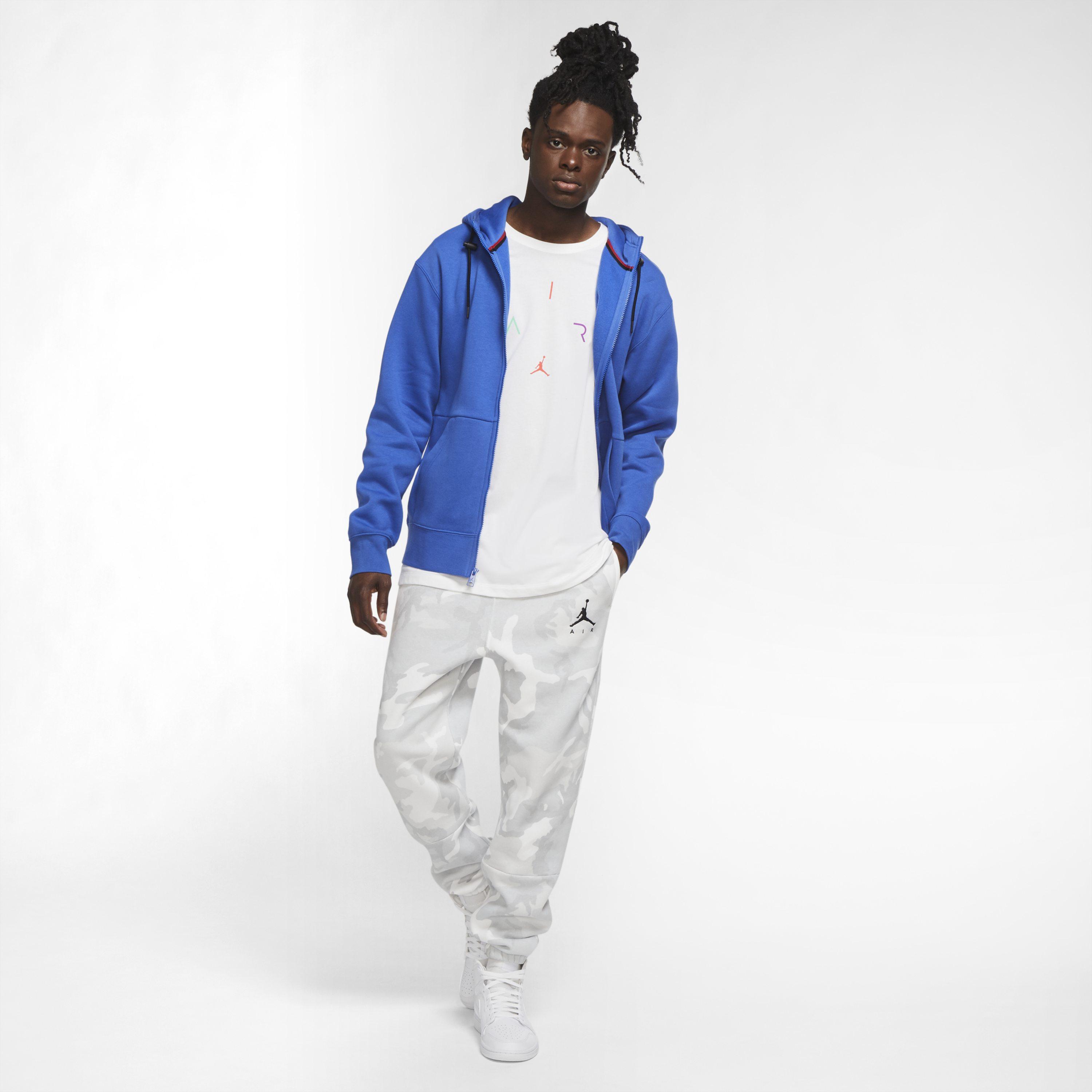 Nike Jordan Jumpman Air Camo Fleece Trousers White for Men Lyst UK