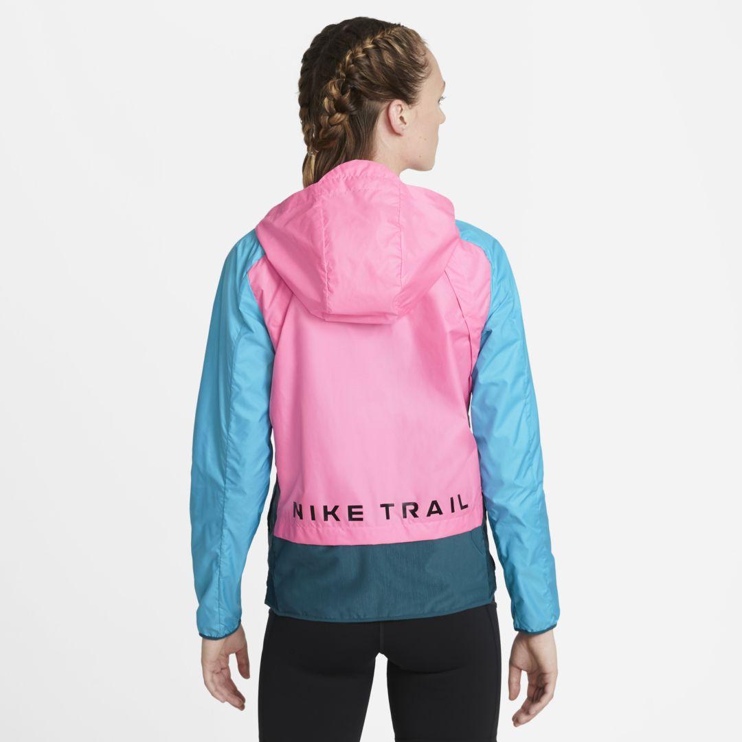 Nike Synthetic Shield Trail Running Jacket in Blue - Lyst