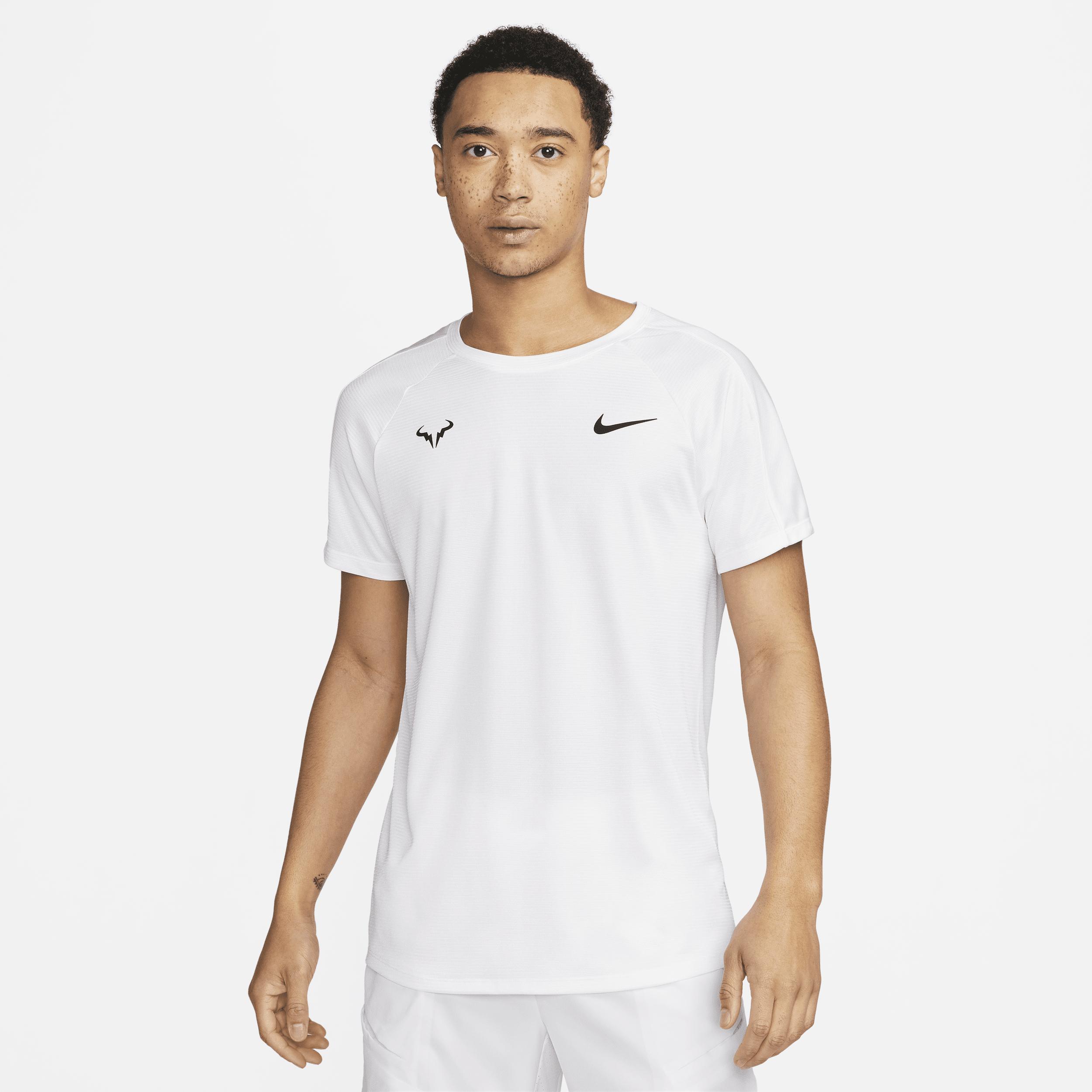 Nike Rafa Challenger Dri-fit Short-sleeve Tennis Top 50% Recycled Polyester  in White for Men | Lyst