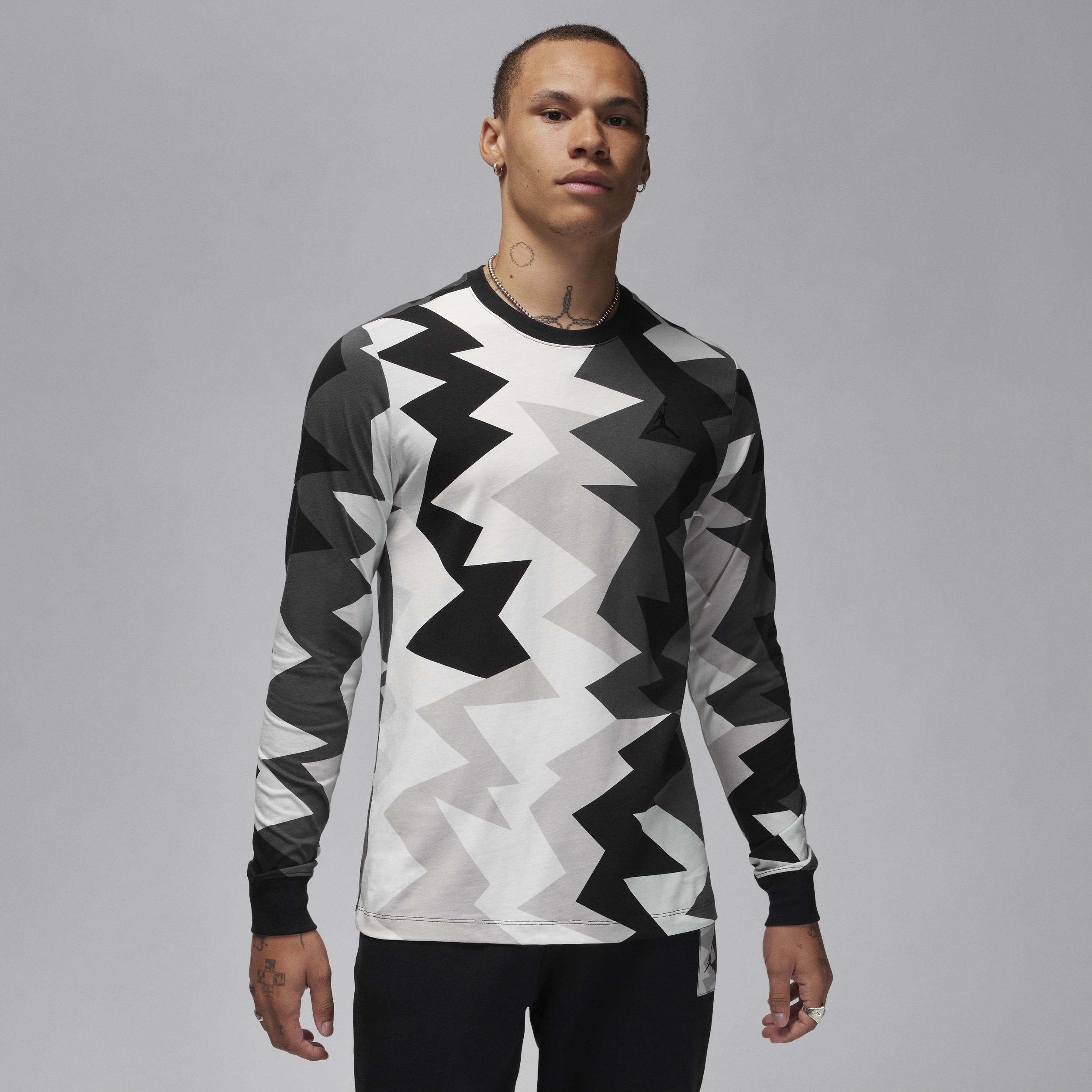 Nike Jordan Flight Mvp Long-sleeve T-shirt in Grey for Men | Lyst UK