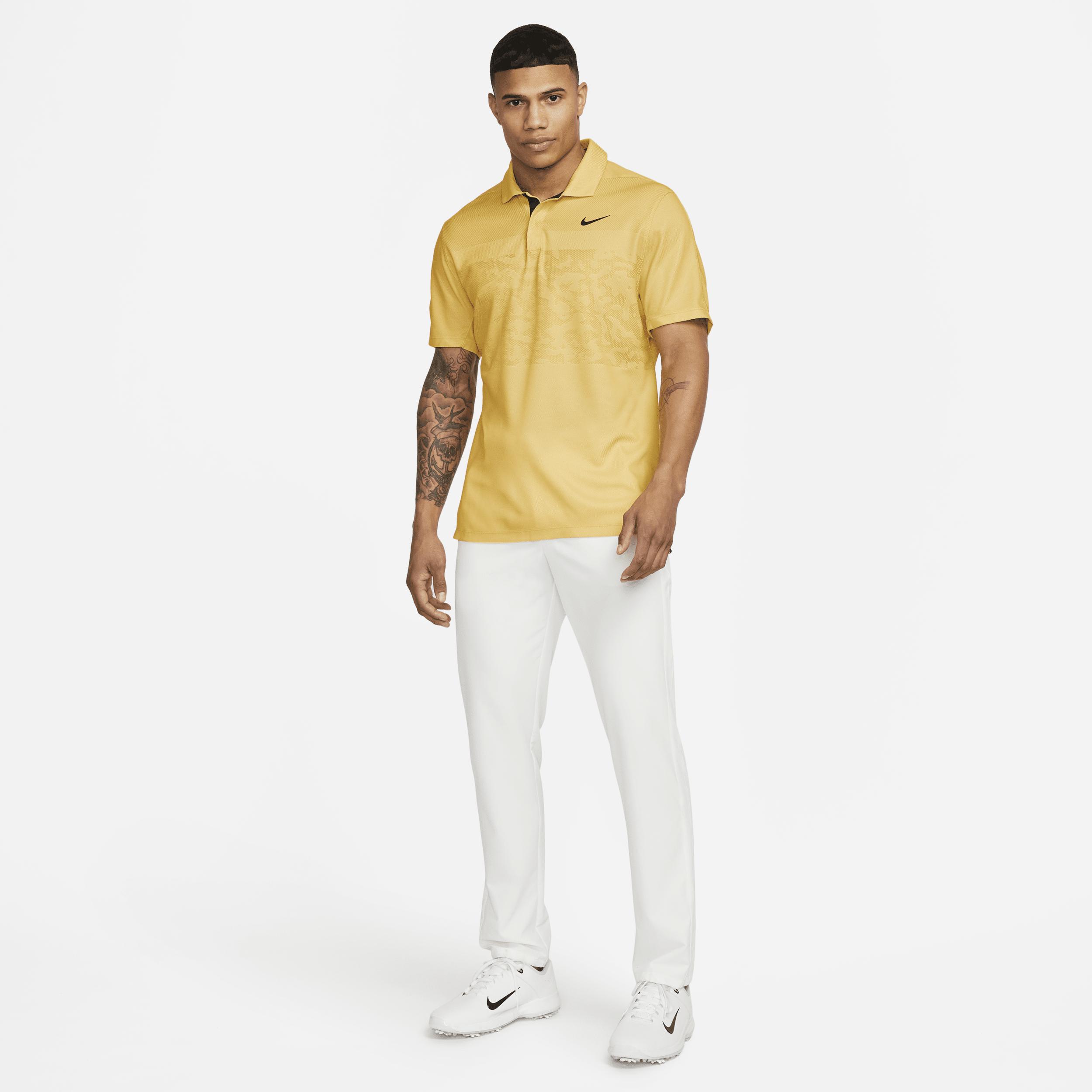 Nike Dri-fit Adv Tiger Woods Golf Polo in Yellow for Men | Lyst
