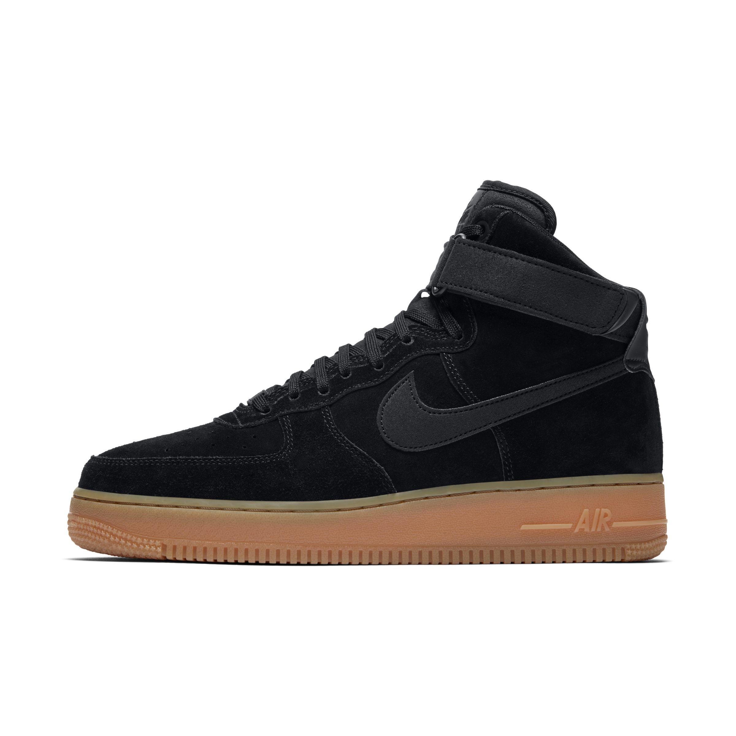 black suede air force 1 high top