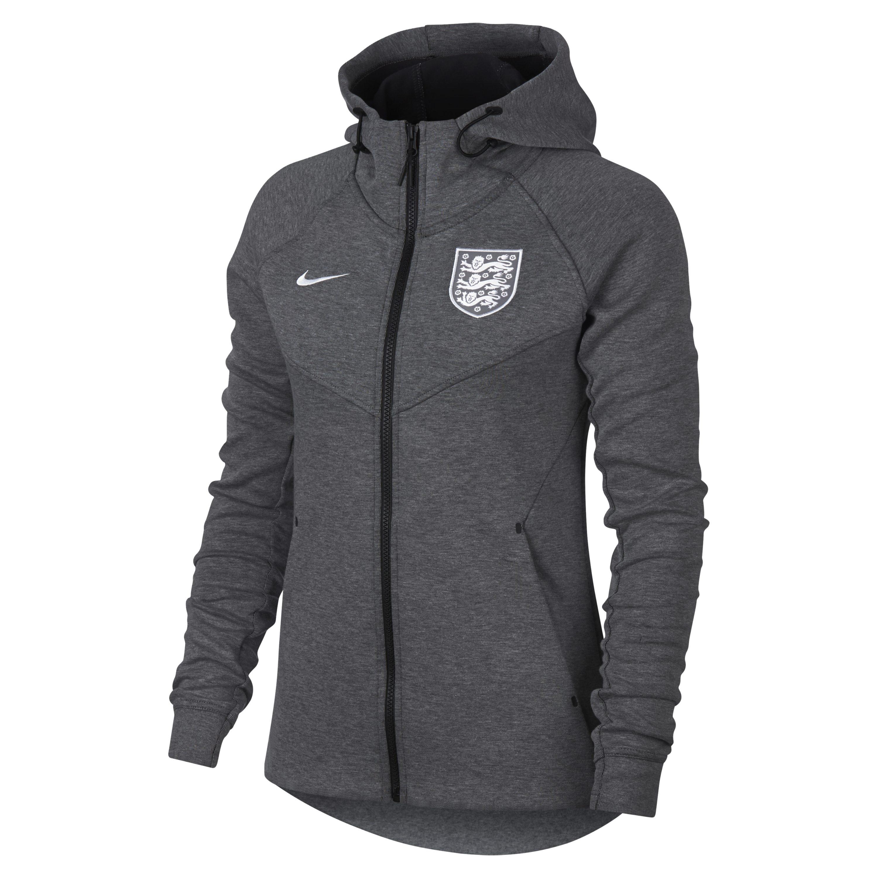 Nike England Tech Fleece Full-zip Hoodie in Grey | Lyst UK