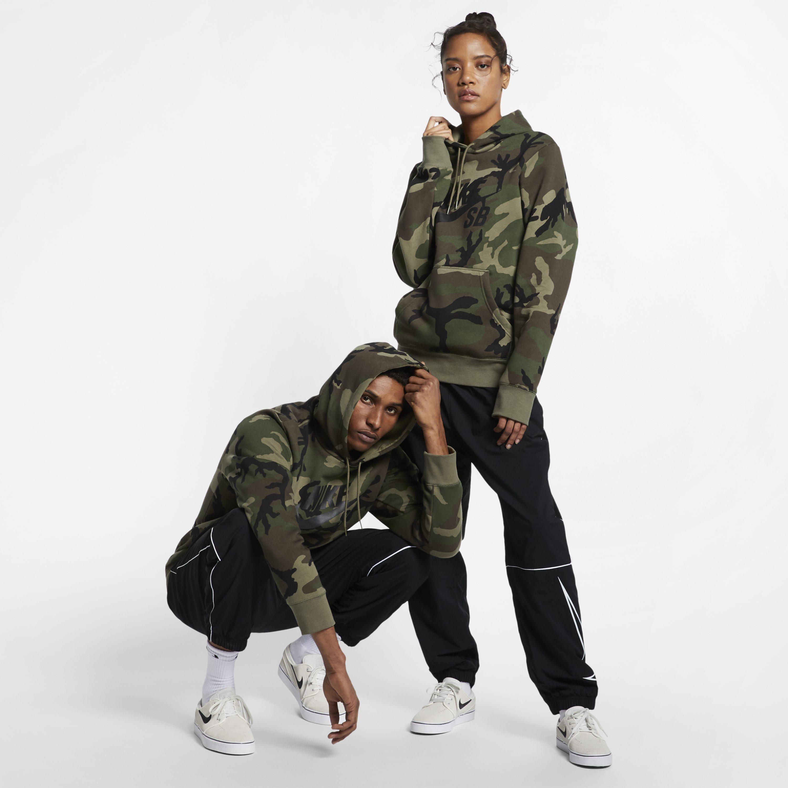 nike sb camo hoodie