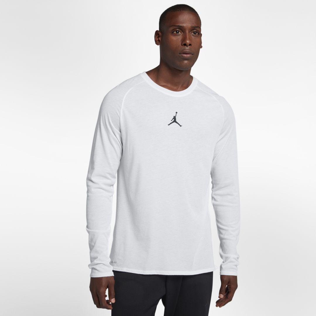 Nike Jordan 23 Alpha Dri-fit Long-sleeve Training Top in White for Men |  Lyst