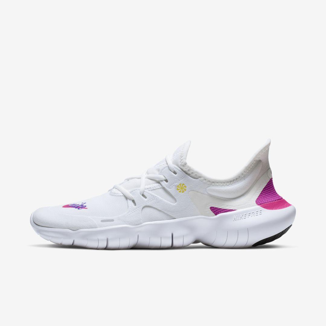 Nike Free Rn 5.0 Running Shoe (white 