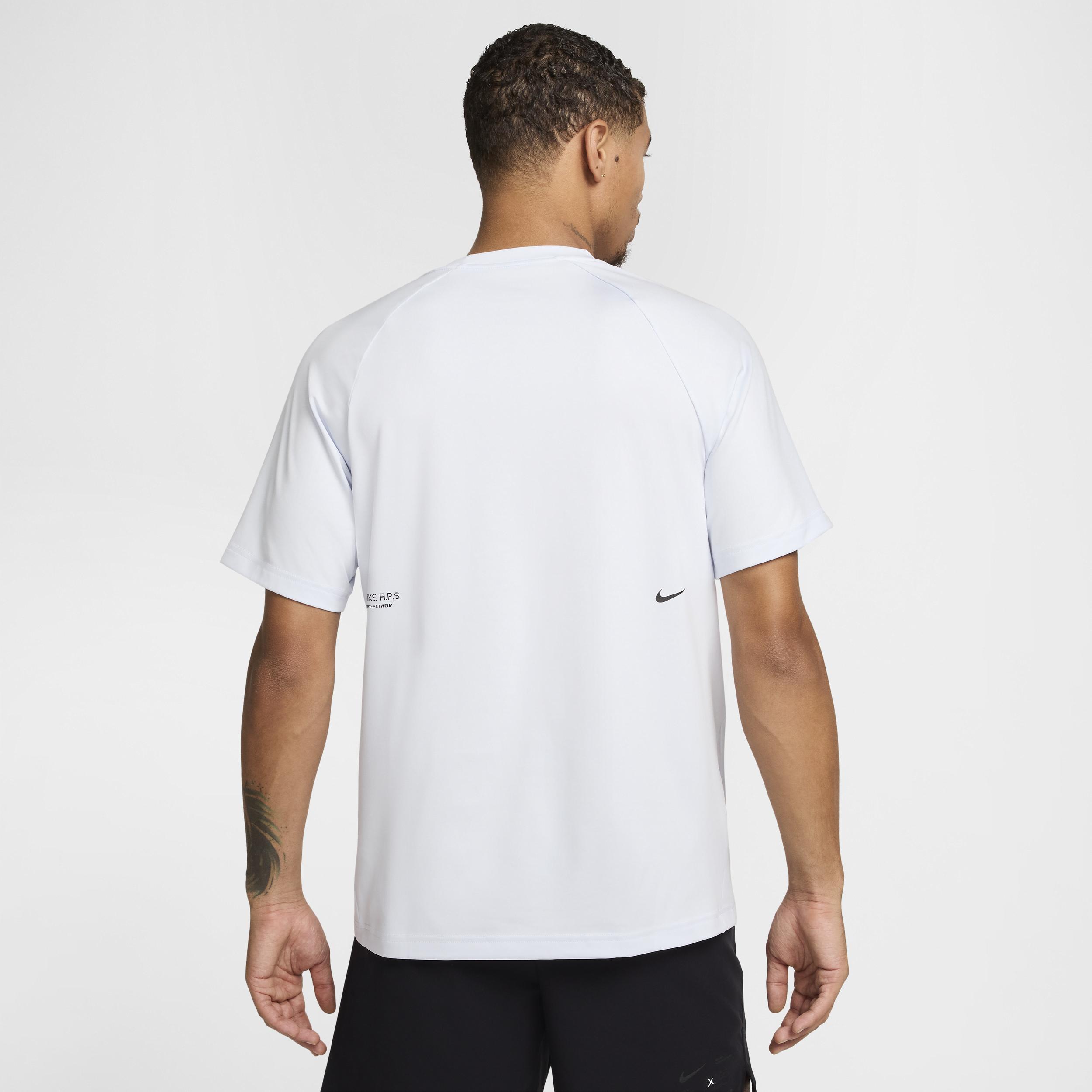 Nike Aps Dri-Fit Adv Short-Sleeve Versatile Top in White for