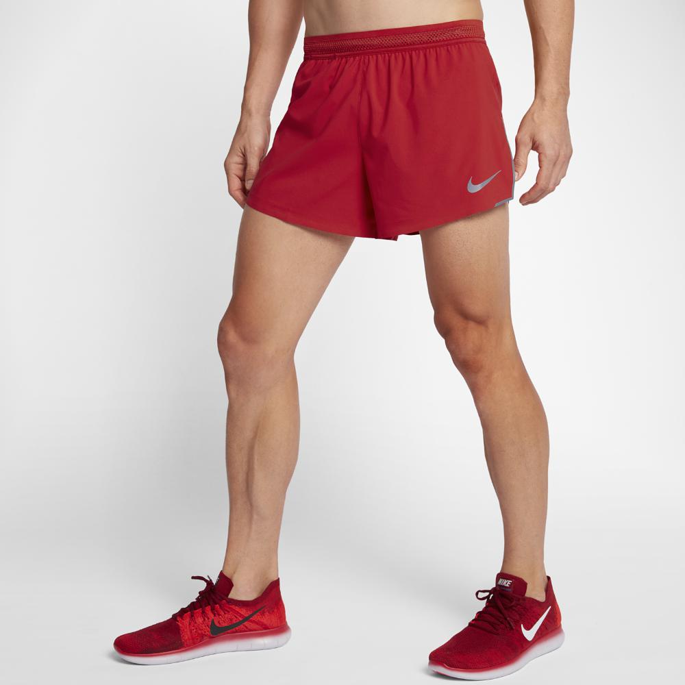 red nike men shorts