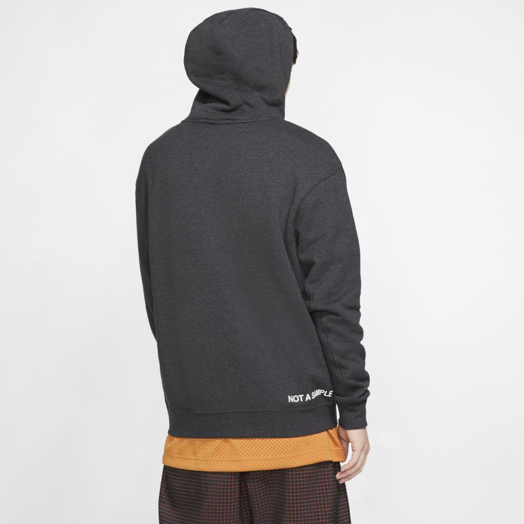 Nike Fleece Sportswear Nsw French Terry Pullover Hoodie in Black Heather  (Black) for Men | Lyst