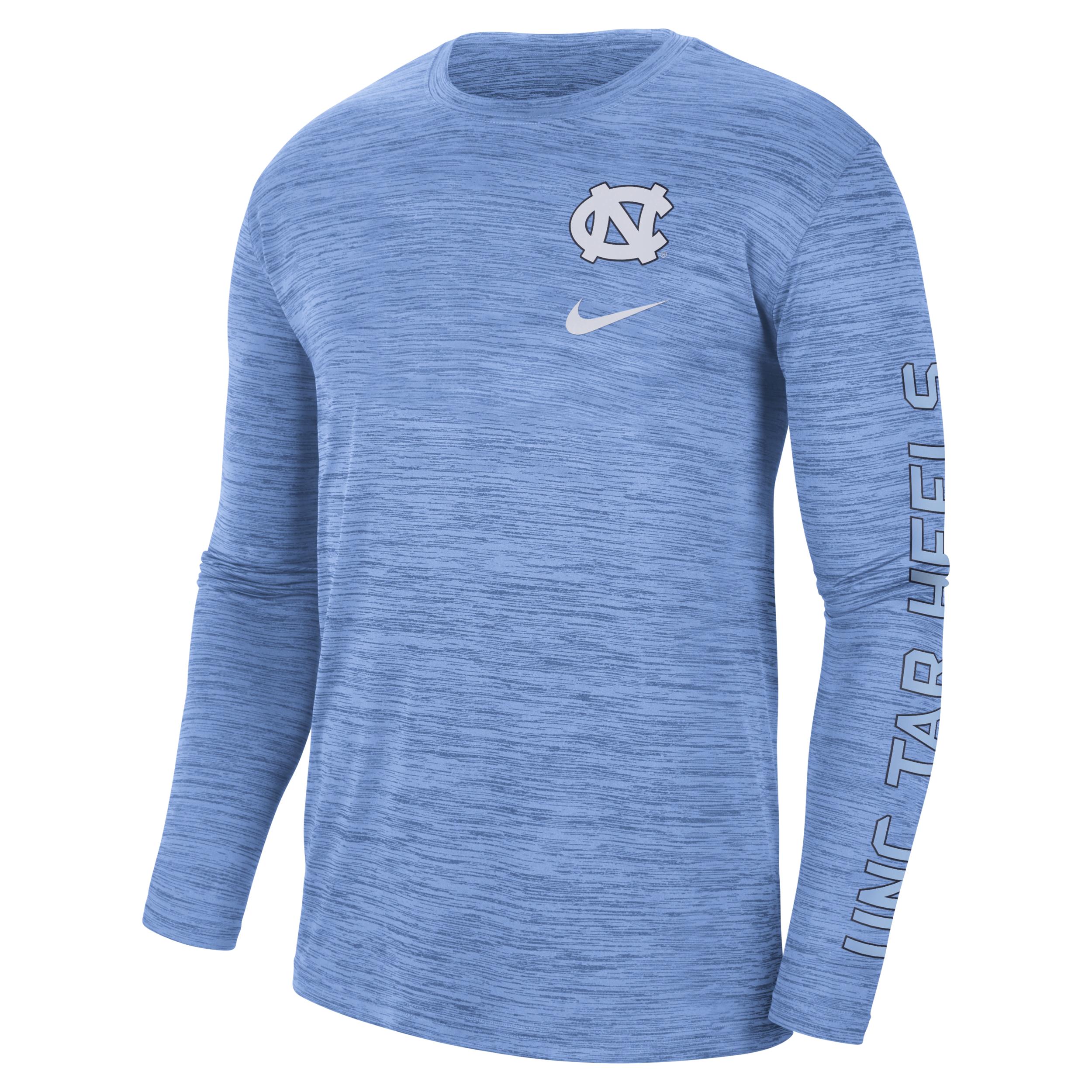 Nike College Legend (unc) Longsleeve Graphic Tshirt In Blue, for Men