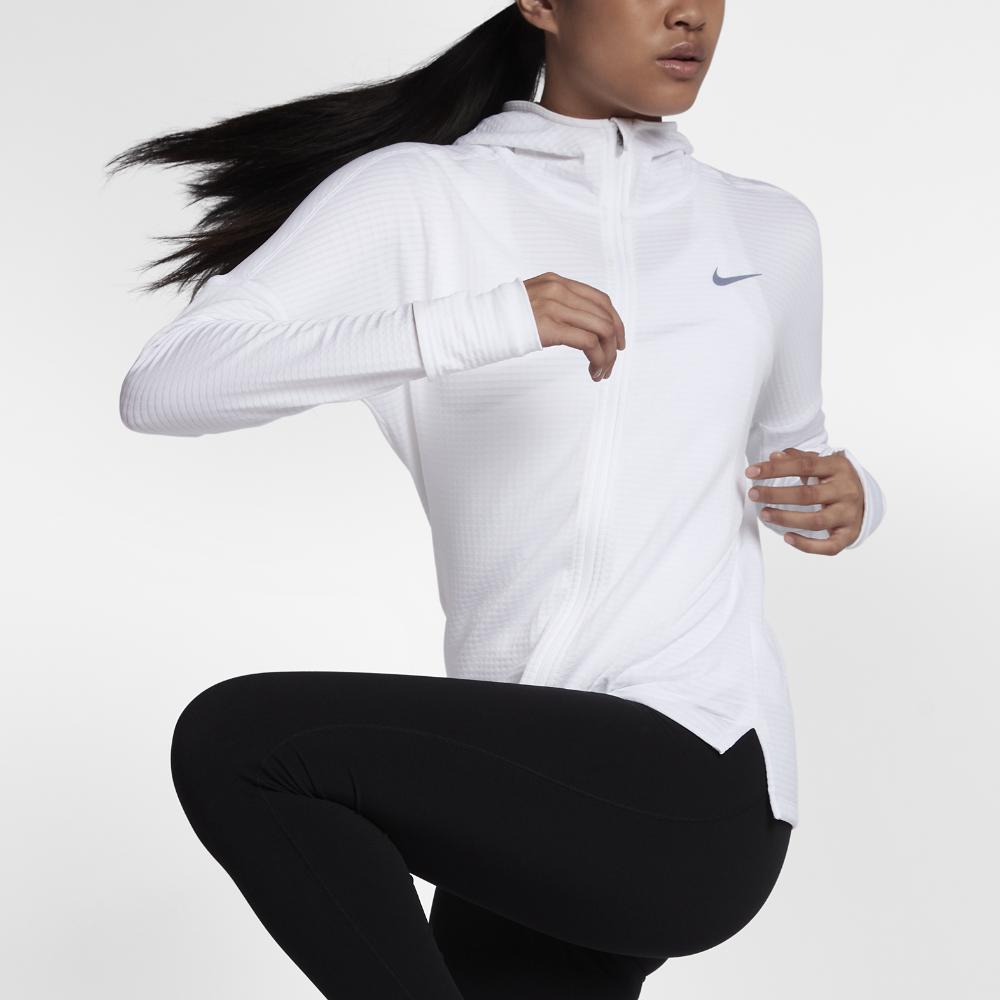 Nike Therma Sphere Element Women's Running Hoodie in White | Lyst