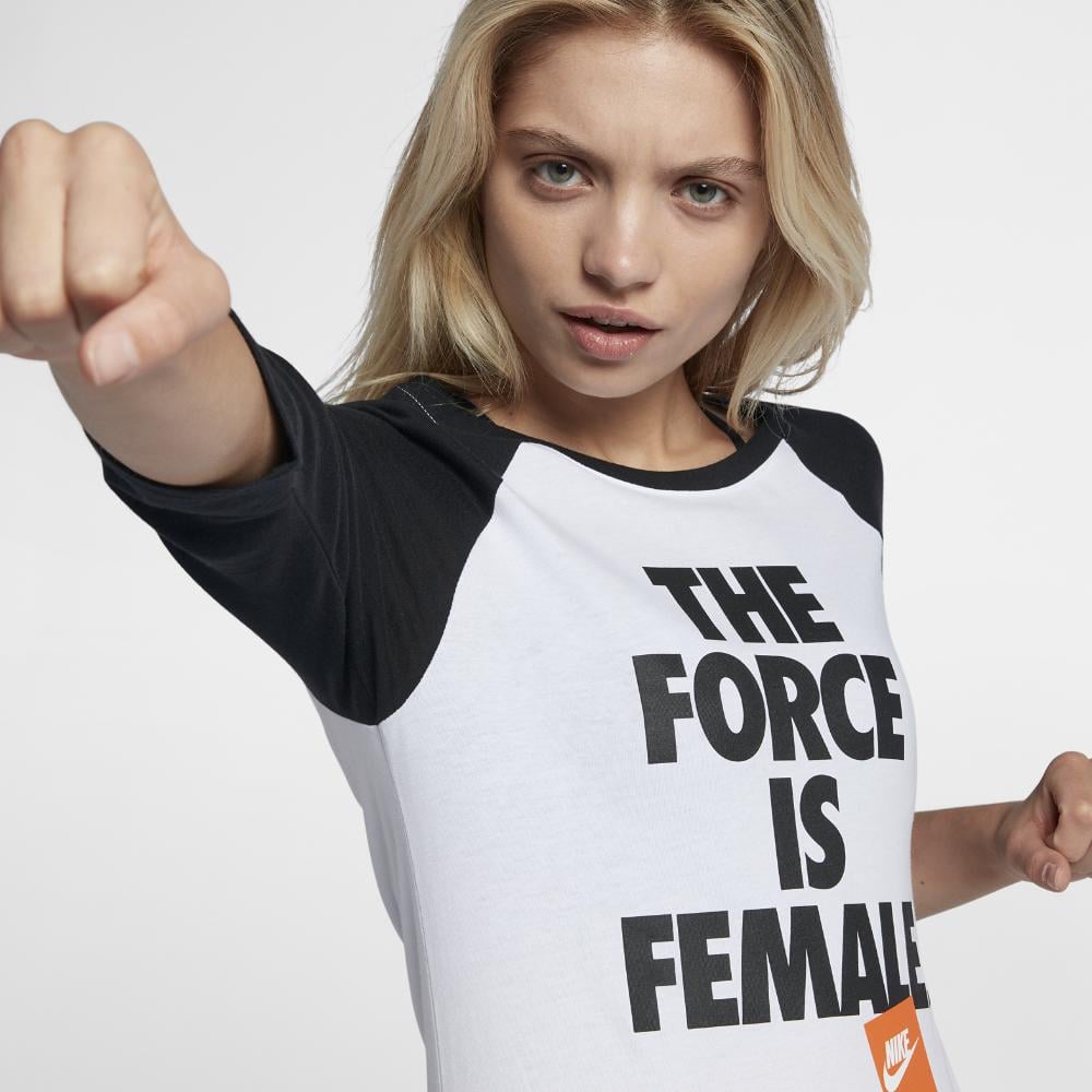 nike the force is female t shirt