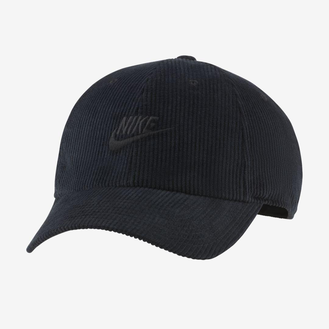 Nike Sportswear Heritage 86 Corduroy Cap in Black for Men | Lyst