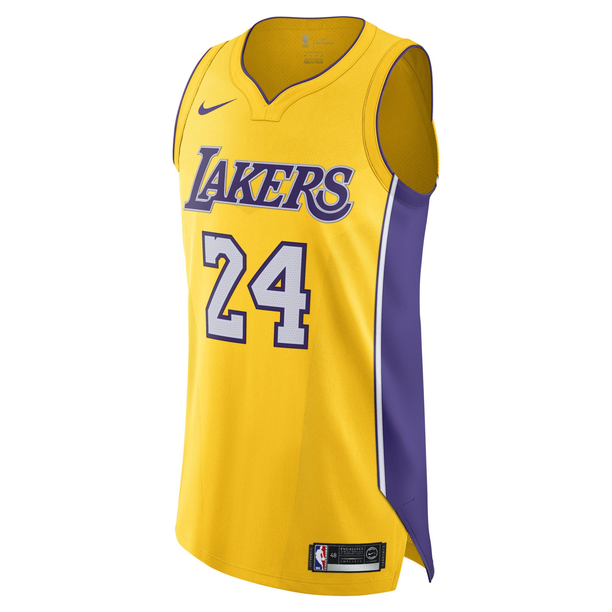 Maglia Kobe Bryant Lakers Icon Edition Authentic NBA da Uomo di Nike in  Giallo | Lyst