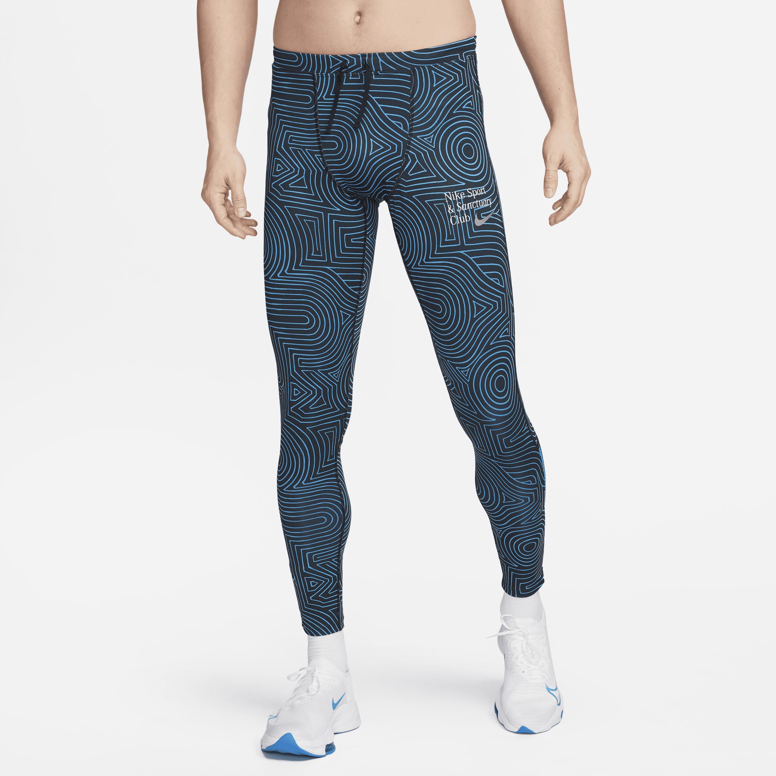 Nike Dri-fit Challenger Sanctuary Running Tights In Blue, for Men | Lyst