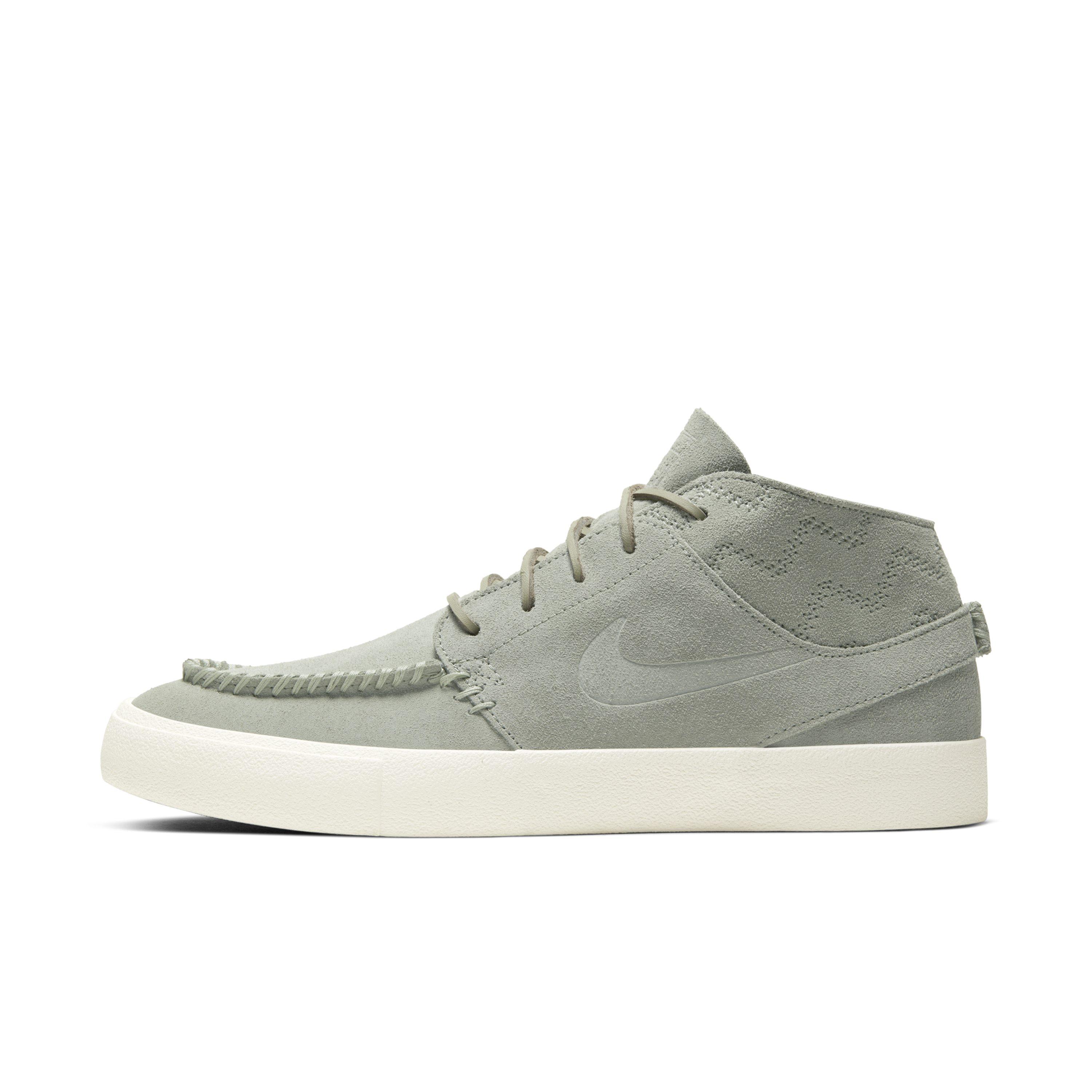 Nike Leather Sb Zoom Stefan Janoski Mid Crafted Skate Shoe In Green For Men Lyst