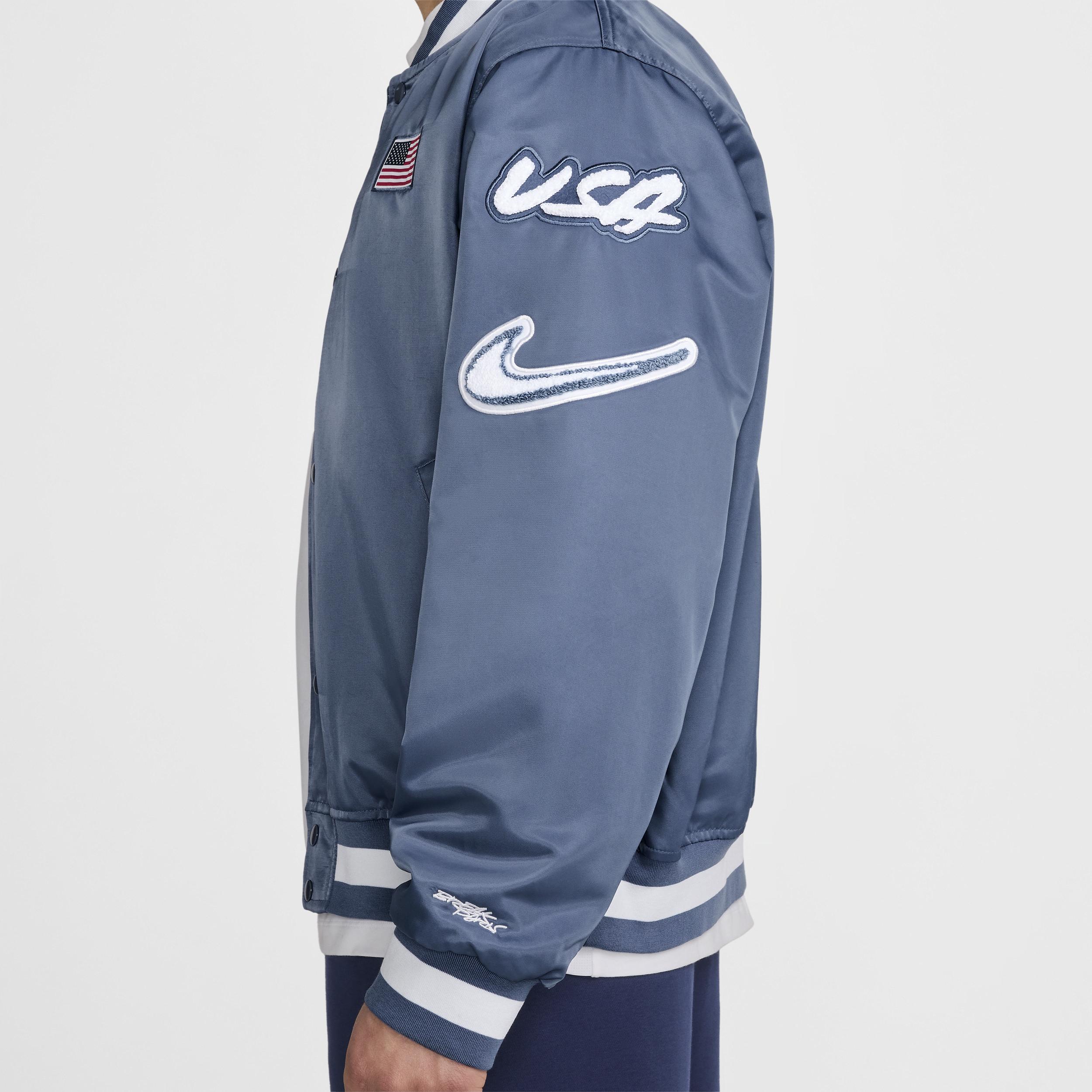 Nike Usa Dugout Breaking Satin Jacket in Blue for Men | Lyst Nike Usa Dugout Breaking Satin Jacket in Blue for Men | Lyst
