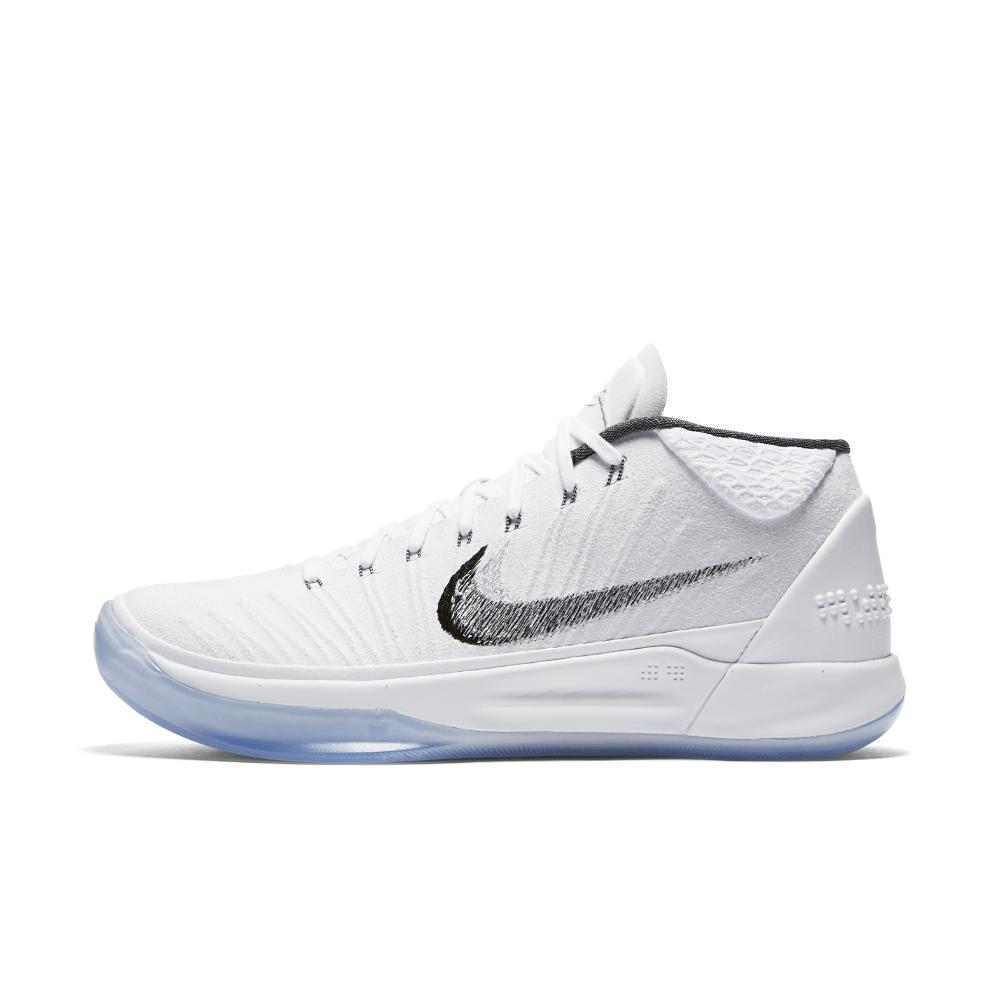 Nike Rubber Kobe A.d. Basketball Shoe in White/Ice/Metallic Silver ...