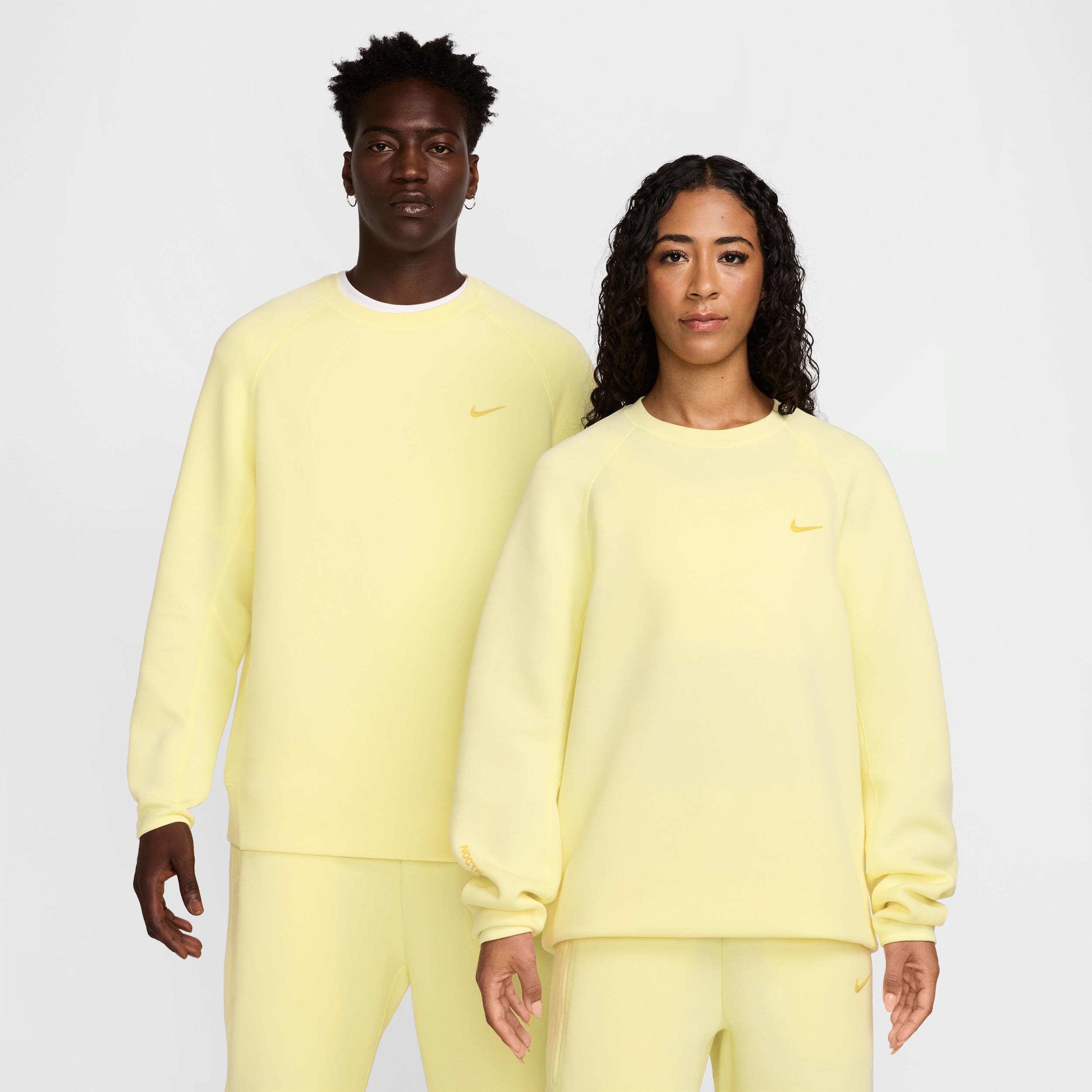 Nike 'Nocta Tech Fleece Crew in Yellow for Men | Lyst