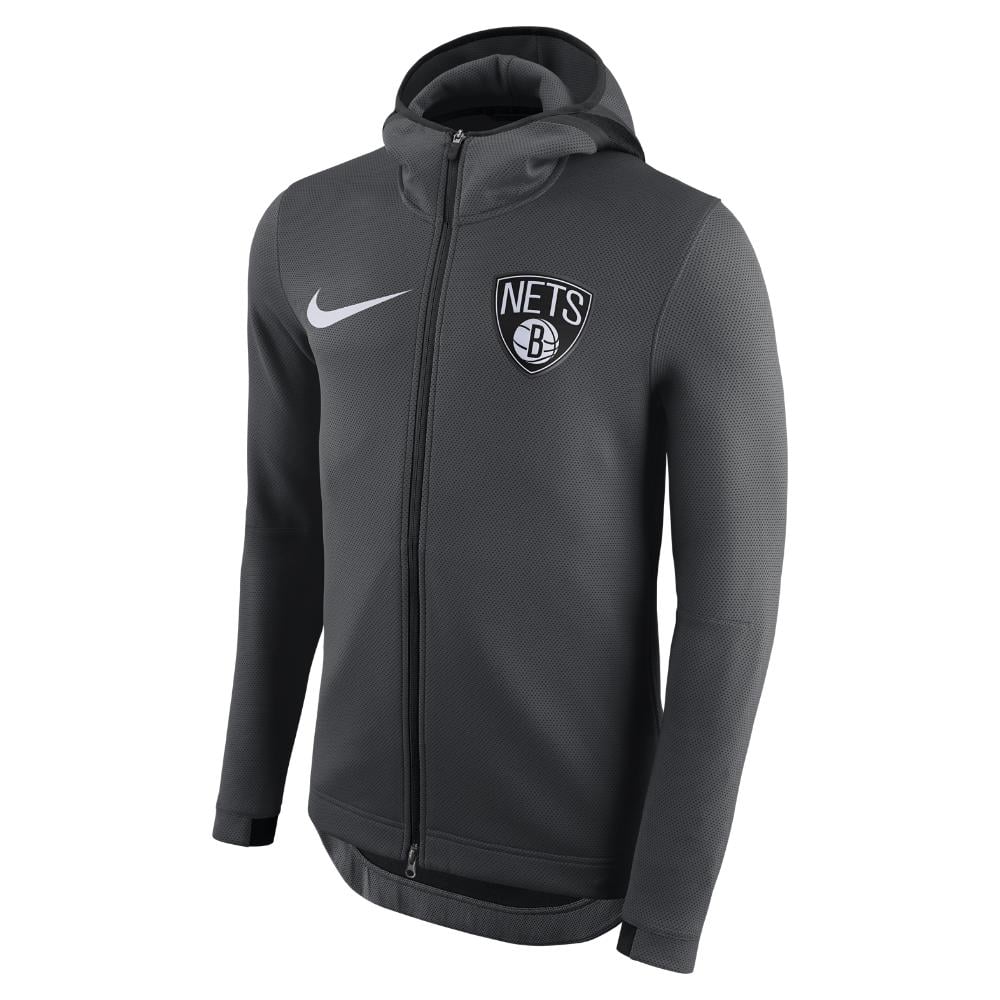 Nike WMNS NBA Jacket Brooklyn Nets Black - BLACK/WHITE/WHITE