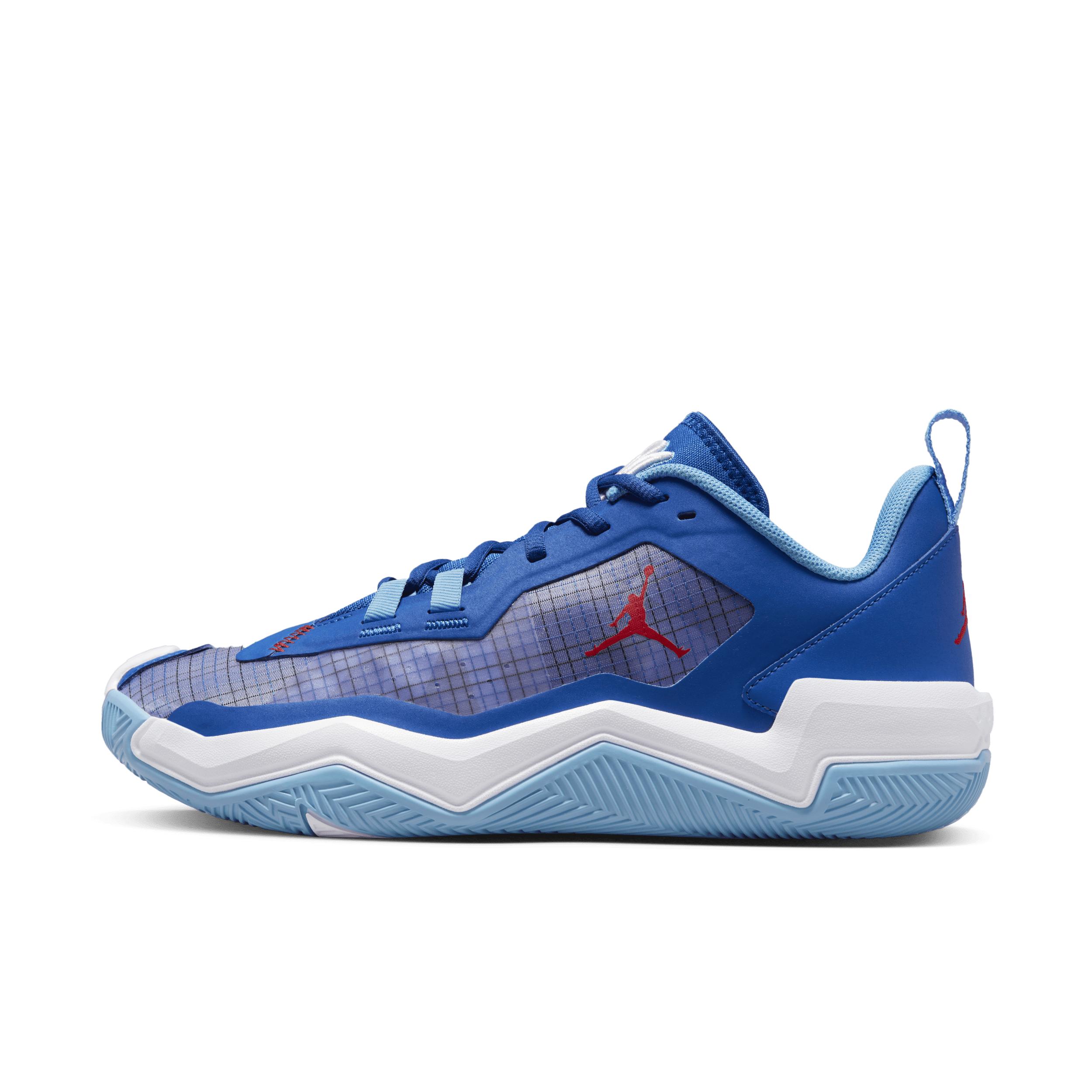Jordan basketball top shoes blue